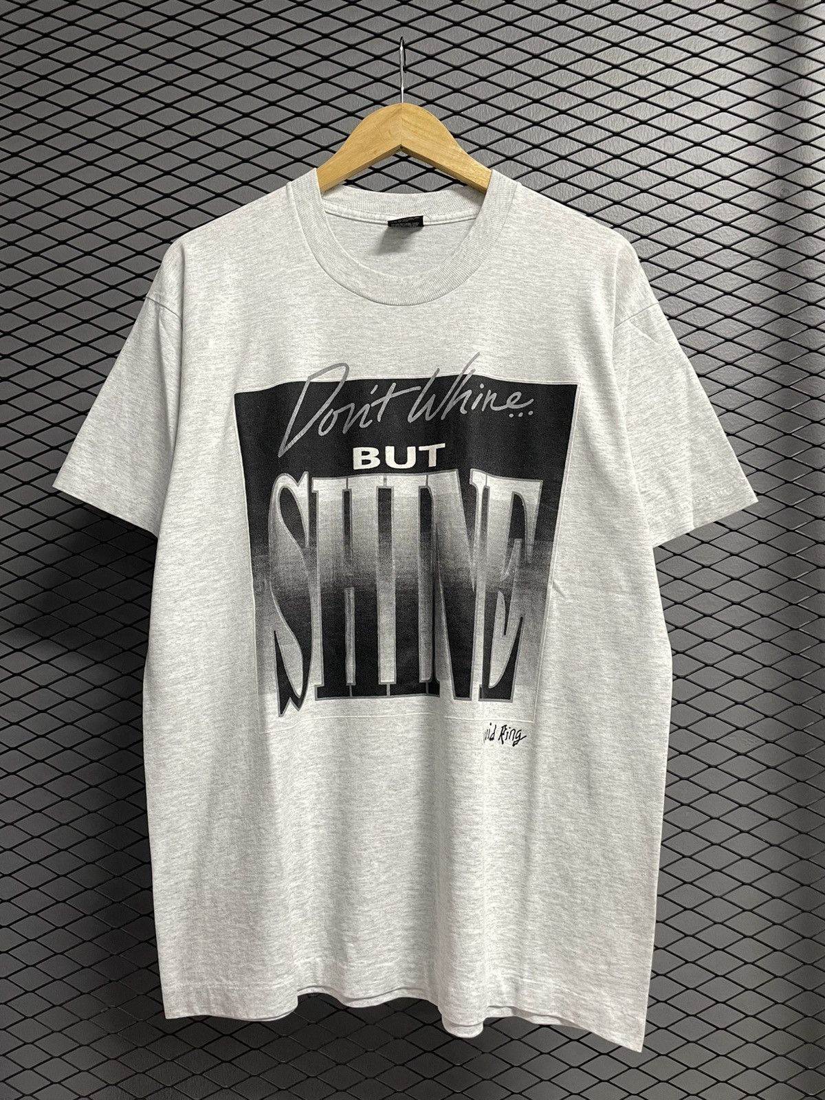Other Vintage 90s Don't Whine But Shine David Ring T-Shirt. Size US XL / EU 56 / 4 - 1 Thumbnail