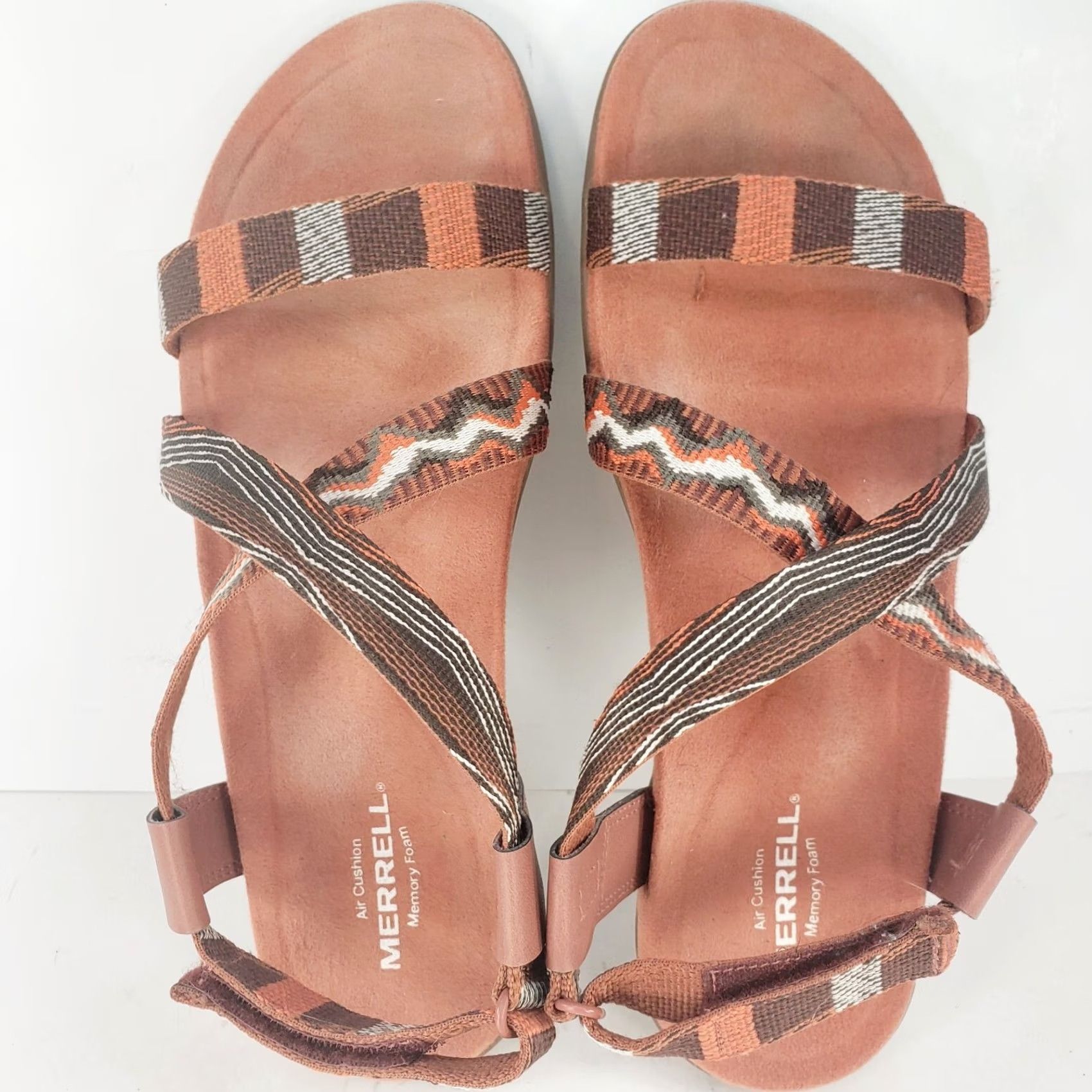 Merrell Merrell Womens Sandal Strappy Adjustable Arch Support Orange 10 US 39 EU Size US 9 / IT 39 - 6 Thumbnail