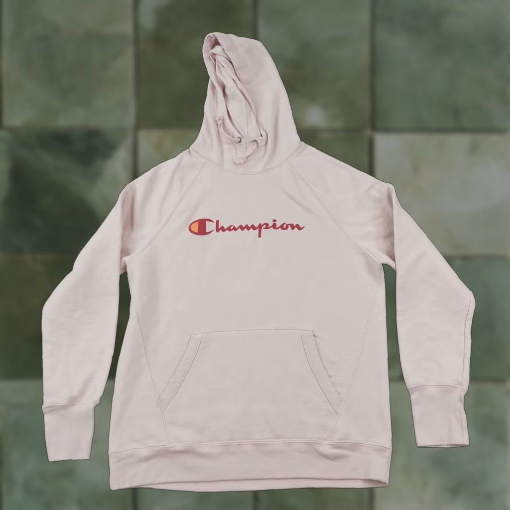 Champion Champion Hoodie Womens Medium Pink Sweatshirt Casual Pullover Size M / US 6-8 / IT 42-44 - 1 Thumbnail