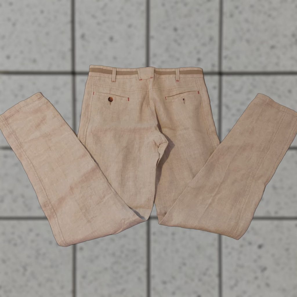 Zara Zara Mens Linen Dress Pants 30x34 32x34 Khaki Slack Chino Trouser Size US 30 / EU 46 - 1 Thumbnail