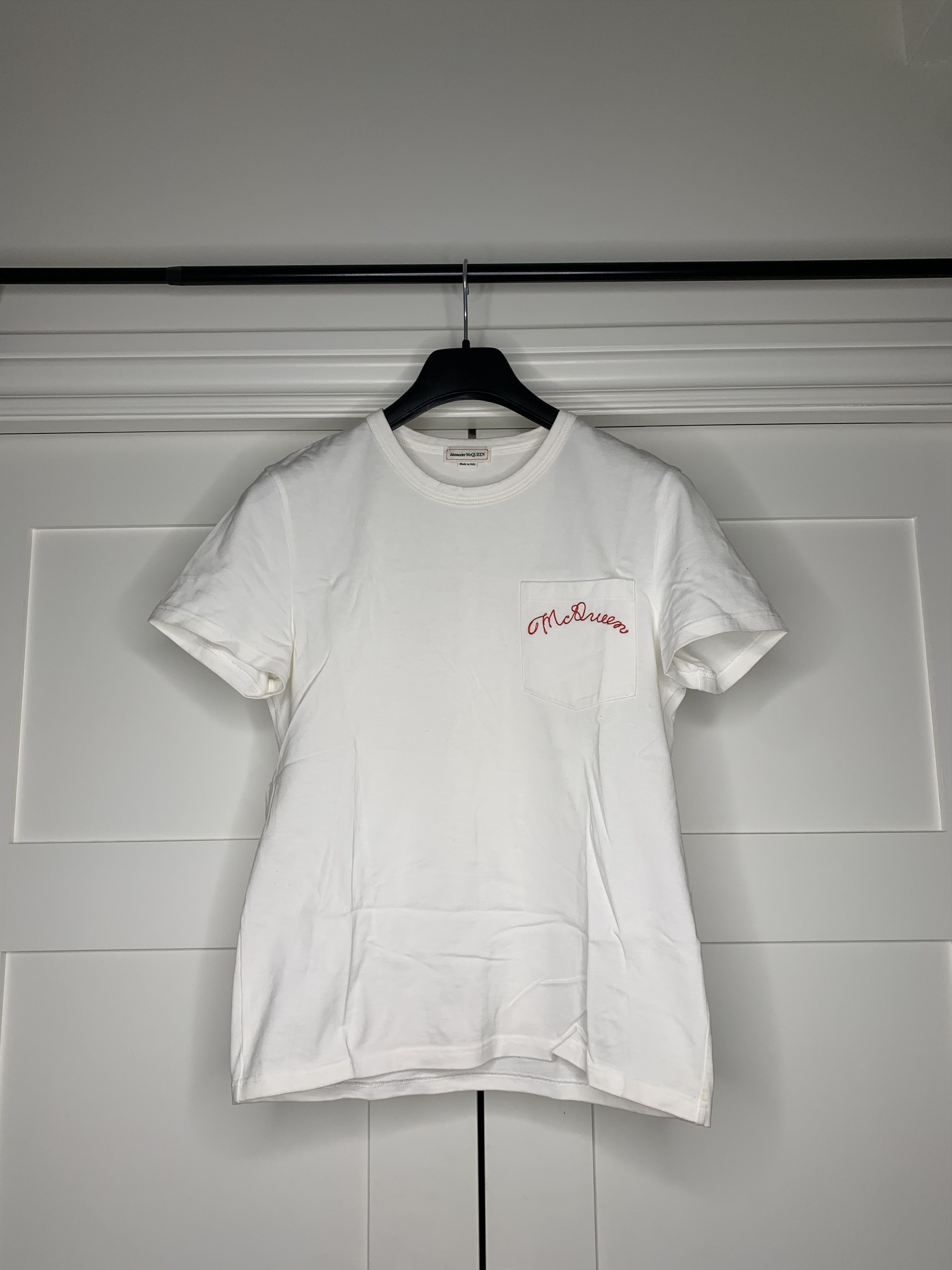 Alexander McQueen Alexander McQueen Logo White T-Shirt Size US S / EU 44-46 / 1 - 1 Thumbnail