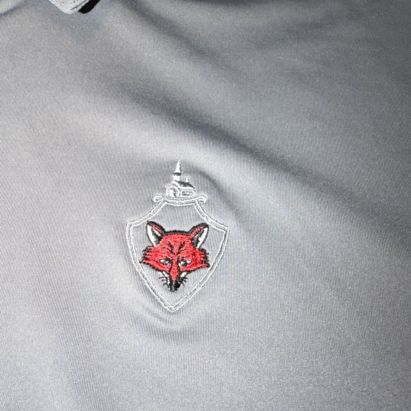 Adidas adidas Polo Mens Medium Gray Logo Fox Chapel Golf Club Polo Size US M / EU 48-50 / 2 - 2 Thumbnail