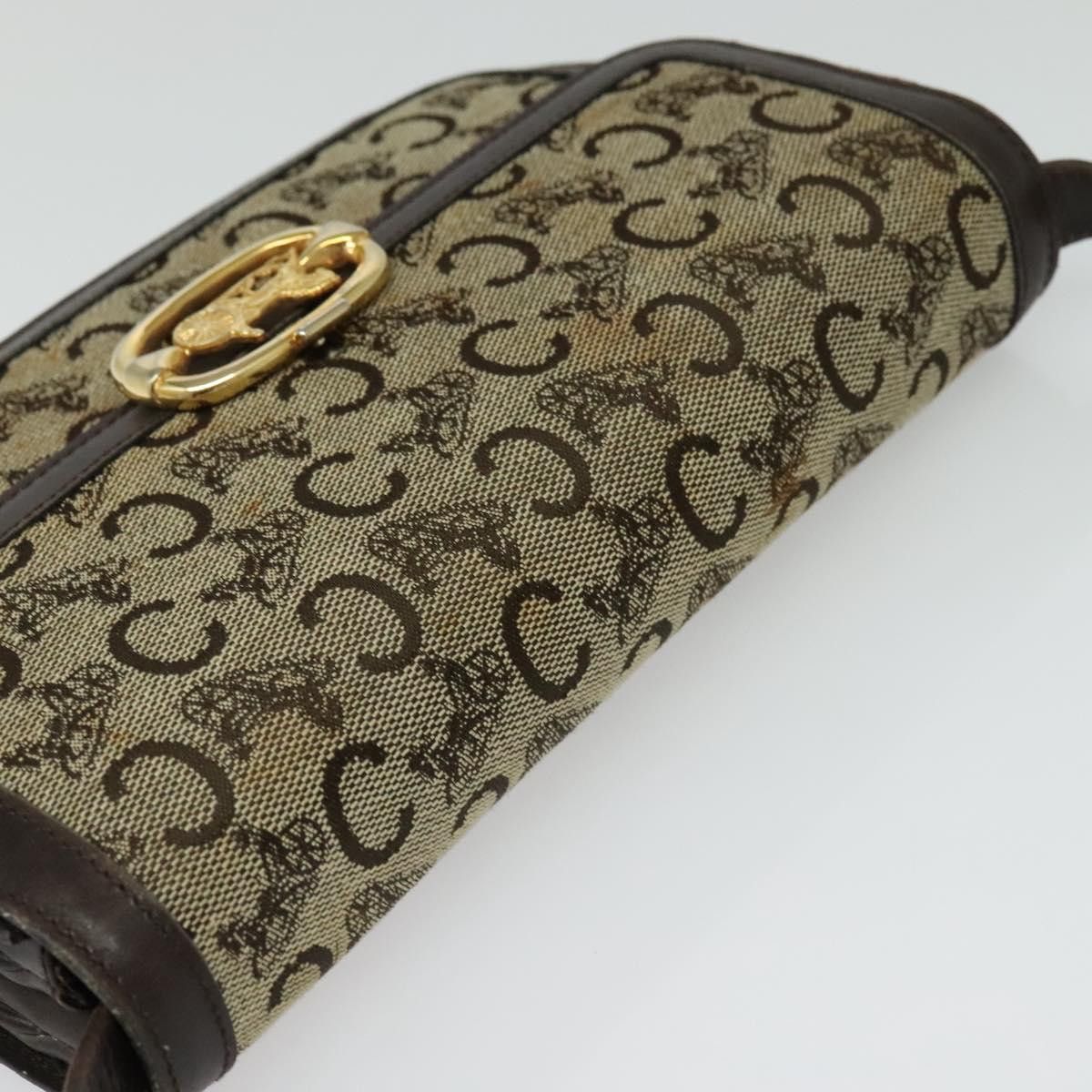Celine CELINE C Sulky Shoulder Bag Canvas Brown Gold Size ONE SIZE - 6 Thumbnail