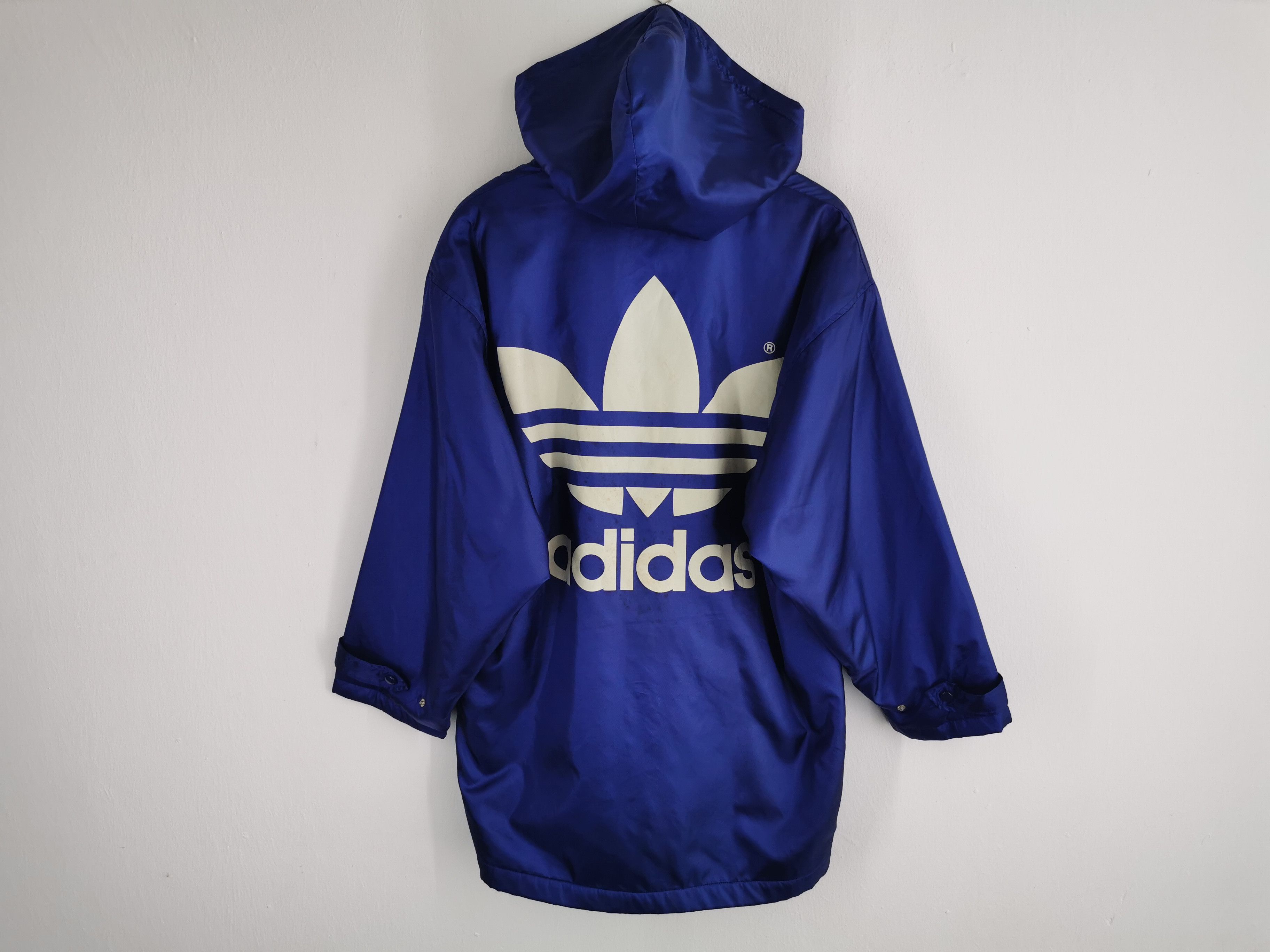 Adidas Vintage 90's Adidas Windbreaker Long Jacket Made In Japan Size US M / EU 48-50 / 2 - 2 Thumbnail