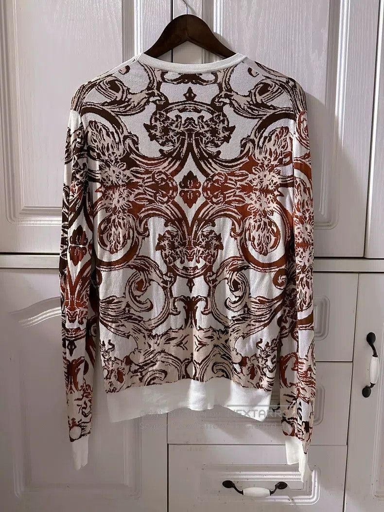 Versace Versace Embroidered knit top Size US L / EU 52-54 / 3 - 2 Thumbnail