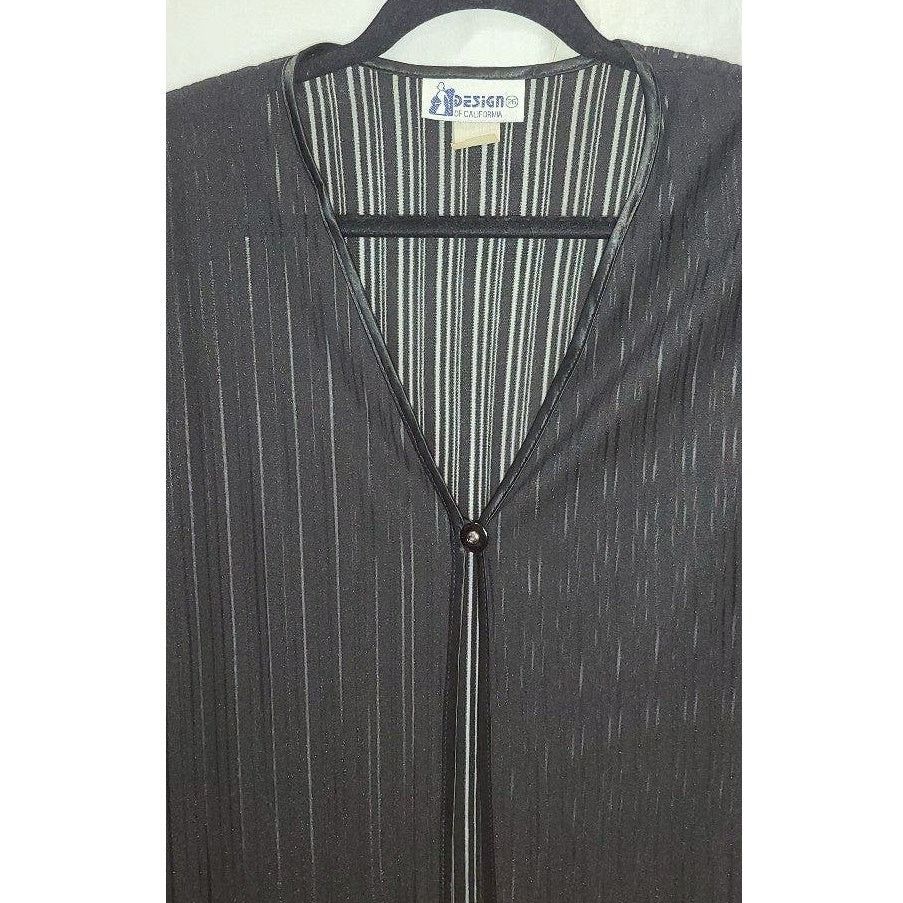 Other Design of California Black Pleated Long Sleeve Cardigan XL Size XL / US 12-14 / IT 48-50 - 3 Thumbnail