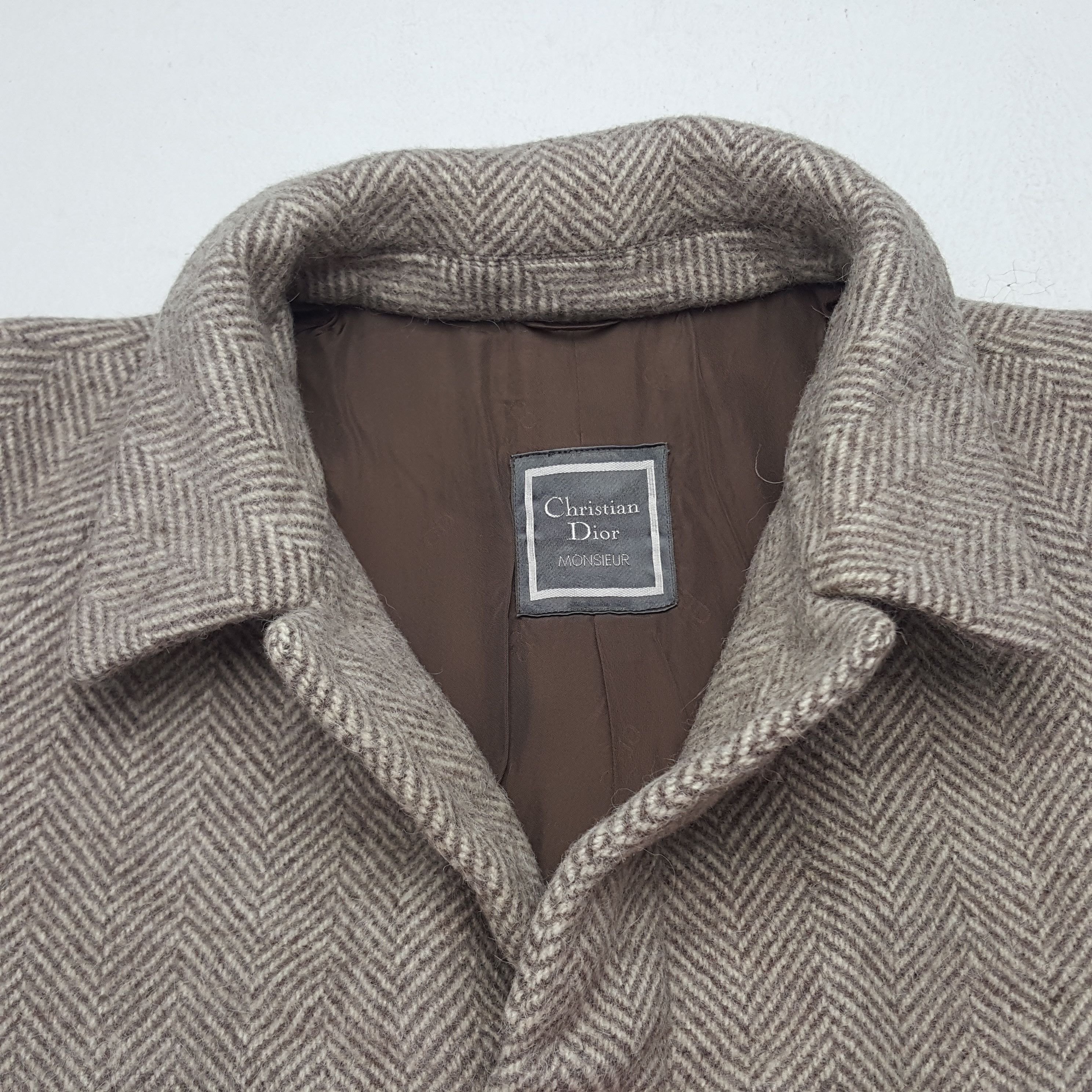 Christian Dior Monsieur × Vintage Vintage Christian Dior Monsieur Wool Trench Coat Jacket Size US L / EU 52-54 / 3 - 4 Thumbnail
