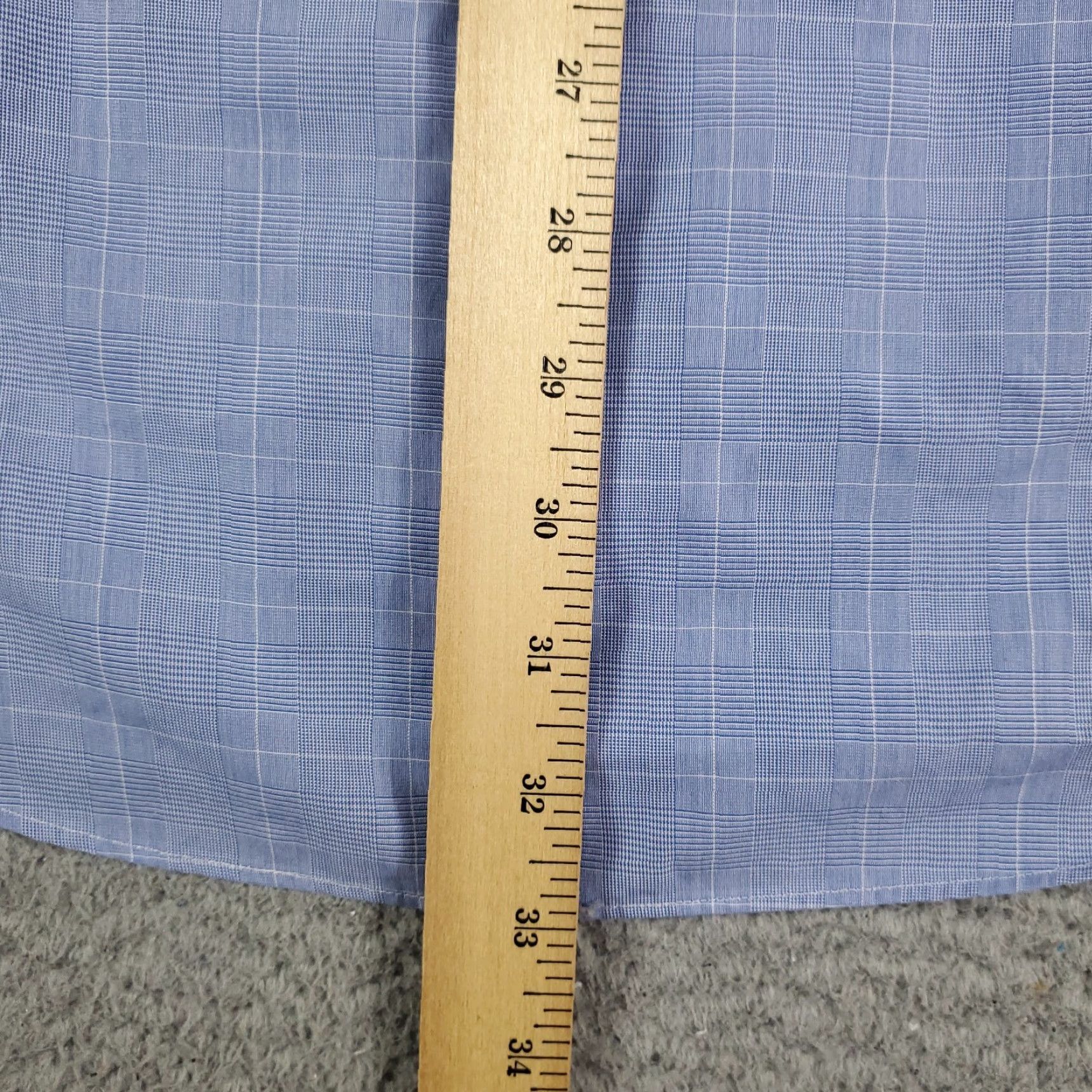 Brooks Brothers Brooks Brothers Dress Shirt Mens Size 17 Blue Plaid Long Sleeve Button Up Regular Fit Size 46R - 4 Thumbnail