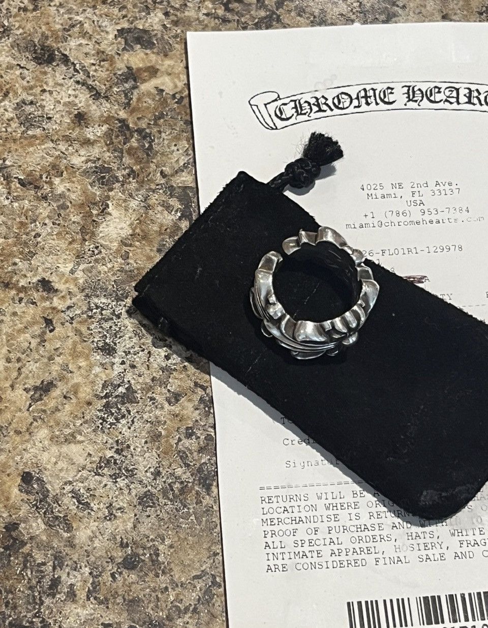 Chrome Hearts Chrome Hearts Double Floral Ring Size ONE SIZE - 9 Thumbnail