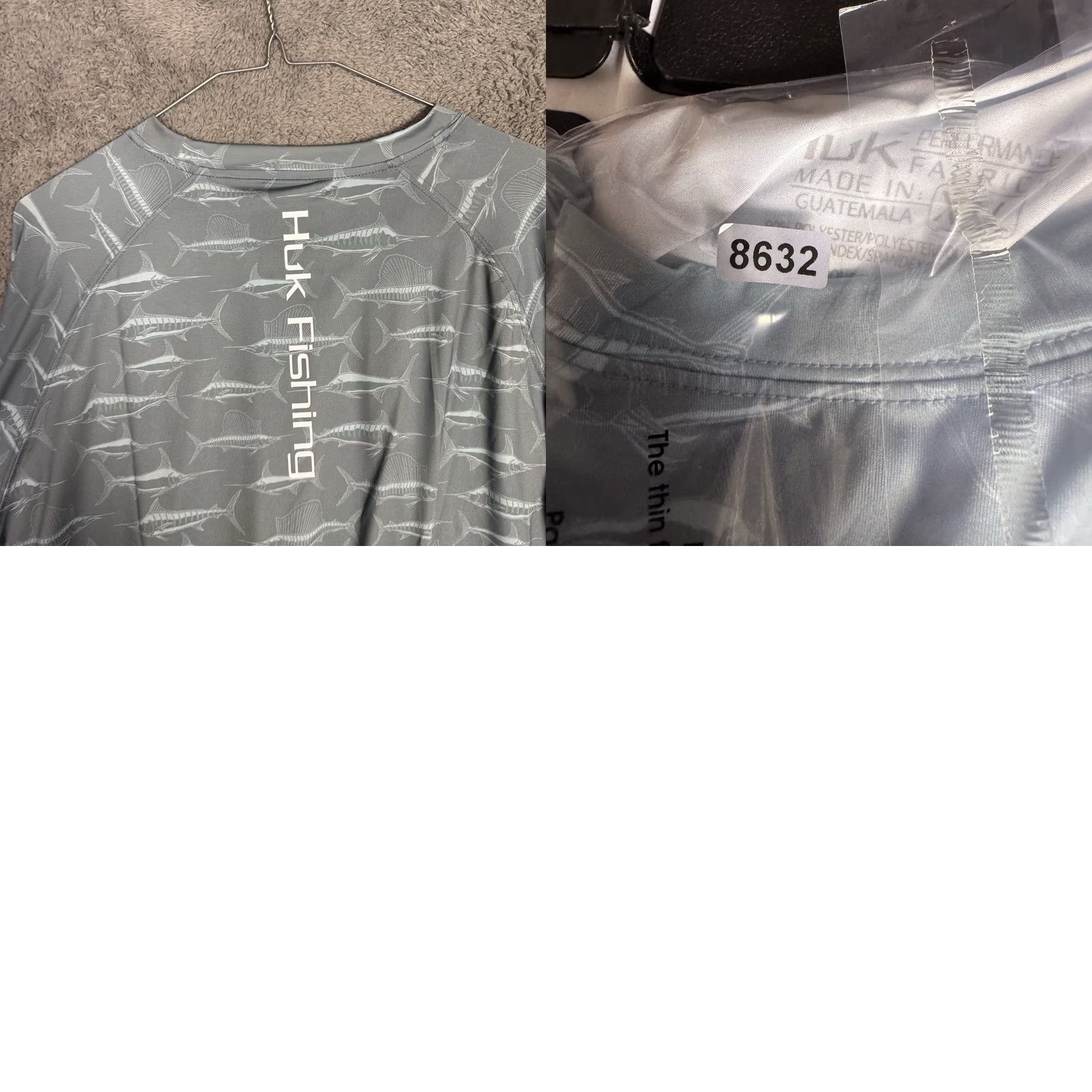 Vintage Huk Shirt Mens XXL 2XL Fish Animal Print Breathable Performance Fishing Size US XXL / EU 58 / 5 - 8 Thumbnail