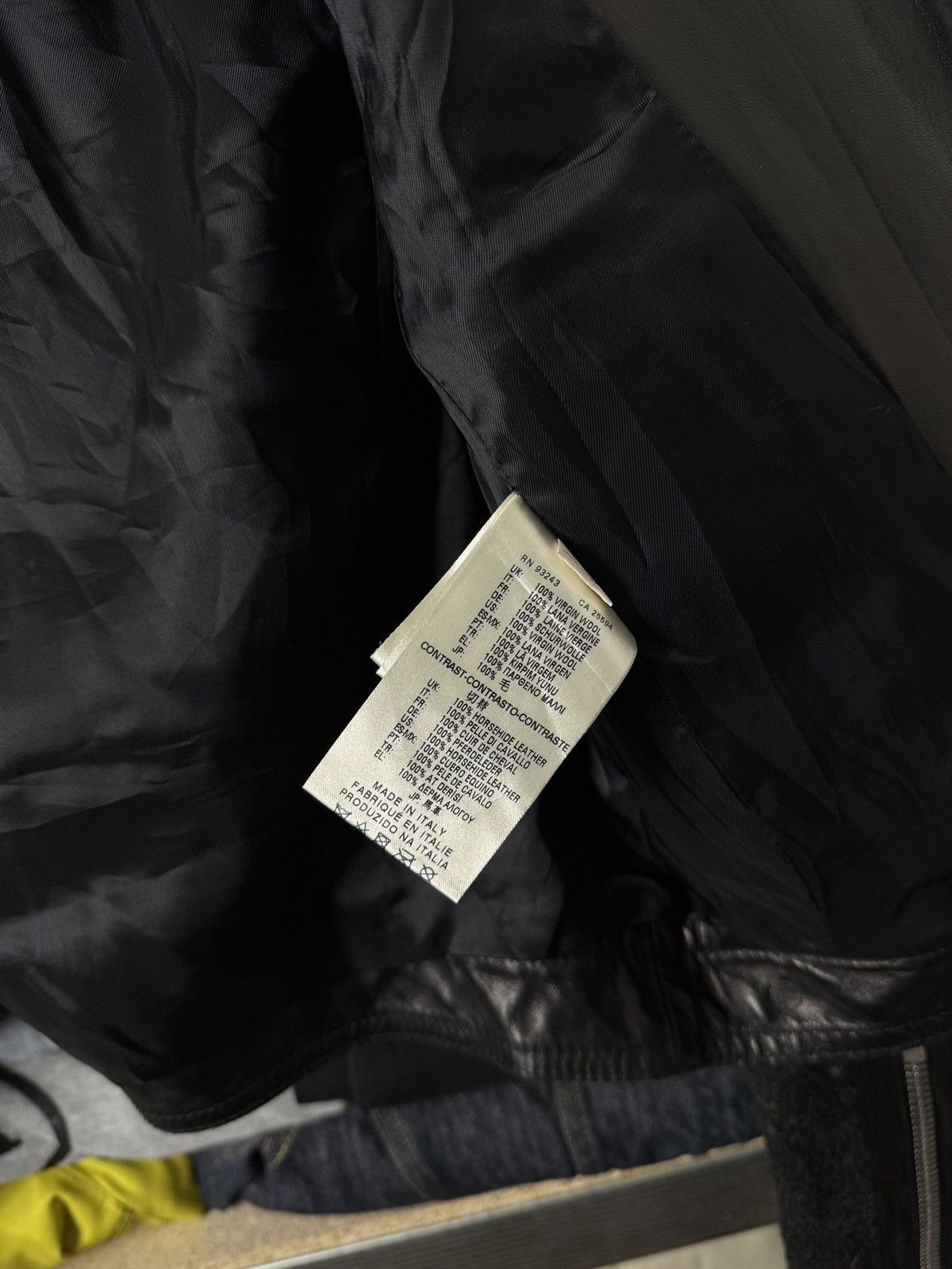Diesel Black Gold Diesel Black Gold wool + leather biker moto jacket Size XS / US 0-2 / IT 36-38 - 12 Thumbnail