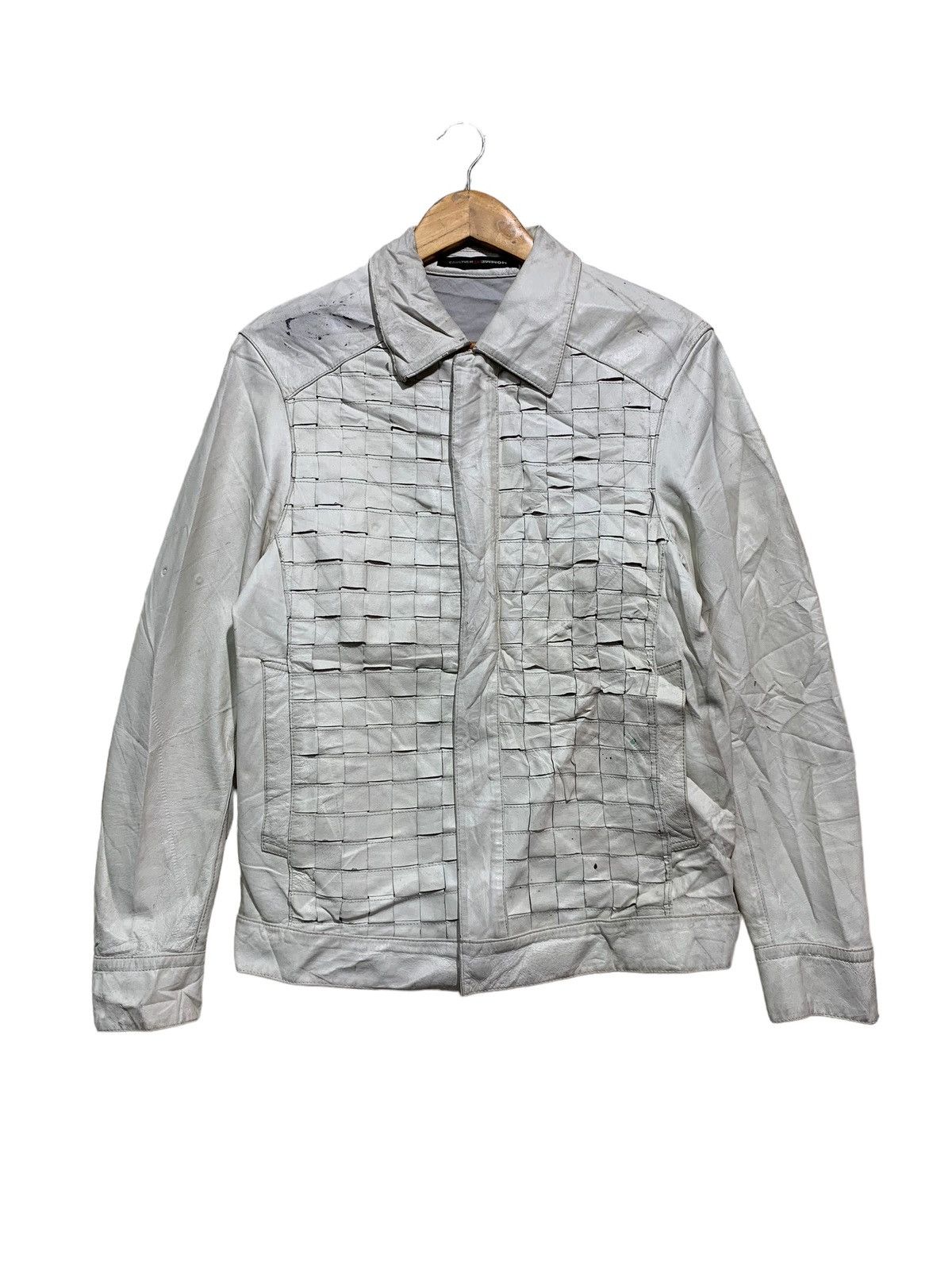 Jean Paul Gaultier 🔥JPG HOMME WOVEN LEATHER JACKETS Size US M / EU 48-50 / 2 - 1 Thumbnail