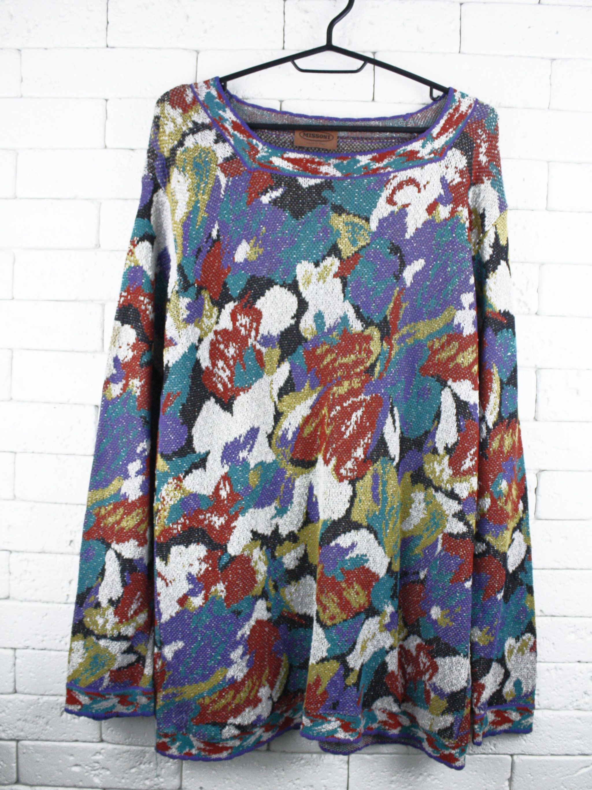 Missoni Missoni Sweater Abstract Floral Knit Vintage Size M / US 6-8 / IT 42-44 - 1 Thumbnail