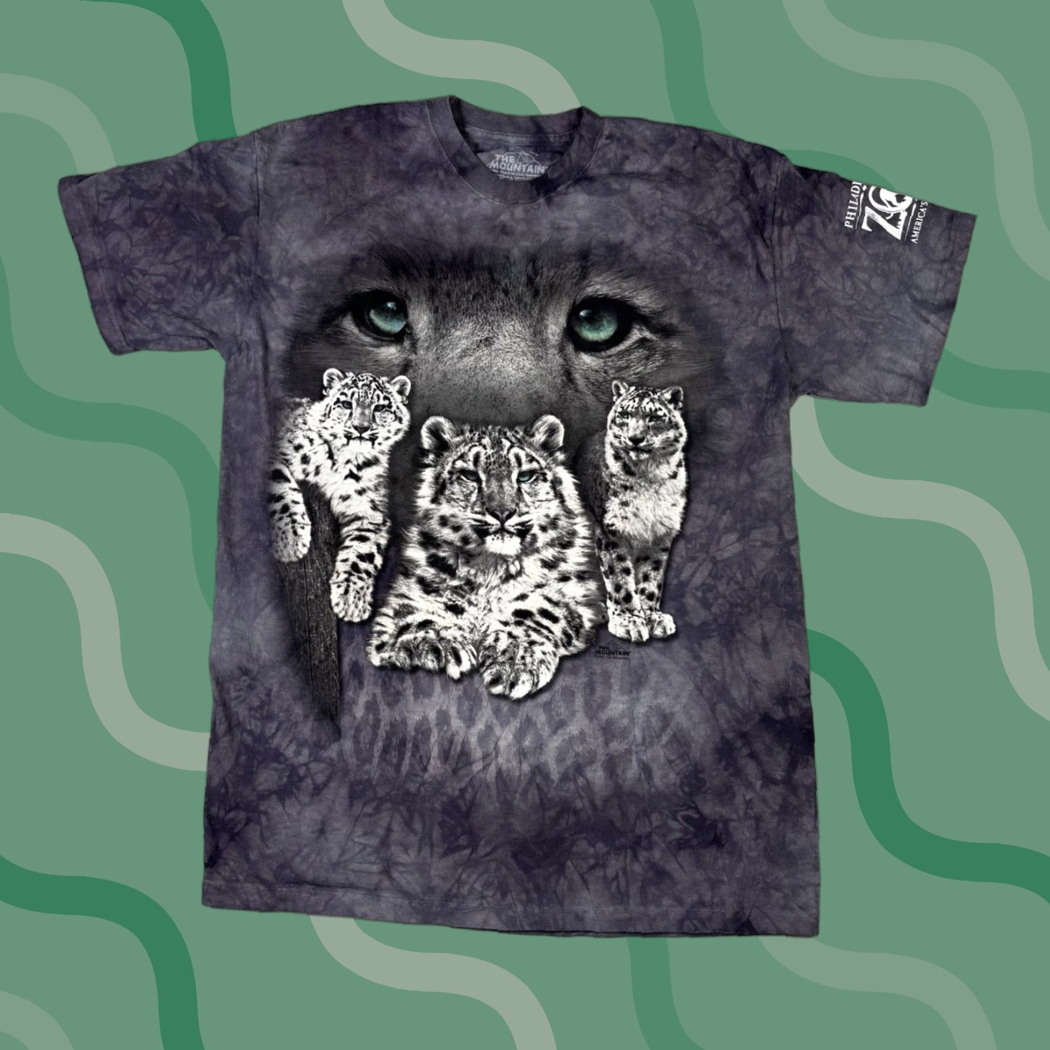 The Mountain VINTAGE The Mountain Philadelphia Zoo T Shirt Lion Tiger Print Blue Size L Mens Crew Neck Short Sleeve Cotton Graphic Print USA 90s Size US L / EU 52-54 / 3 - 1 Thumbnail