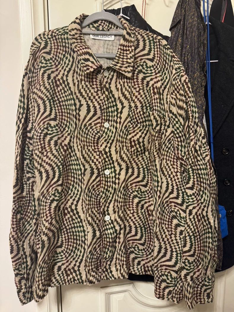 Our Legacy size50 A linen floral shirt