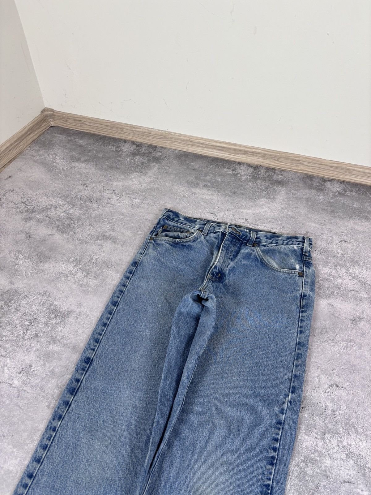 Carhartt Vintage Carhartt Men’s Faded Blue Denim Jeans Relaxed Fit Size US 33 - 13 Thumbnail