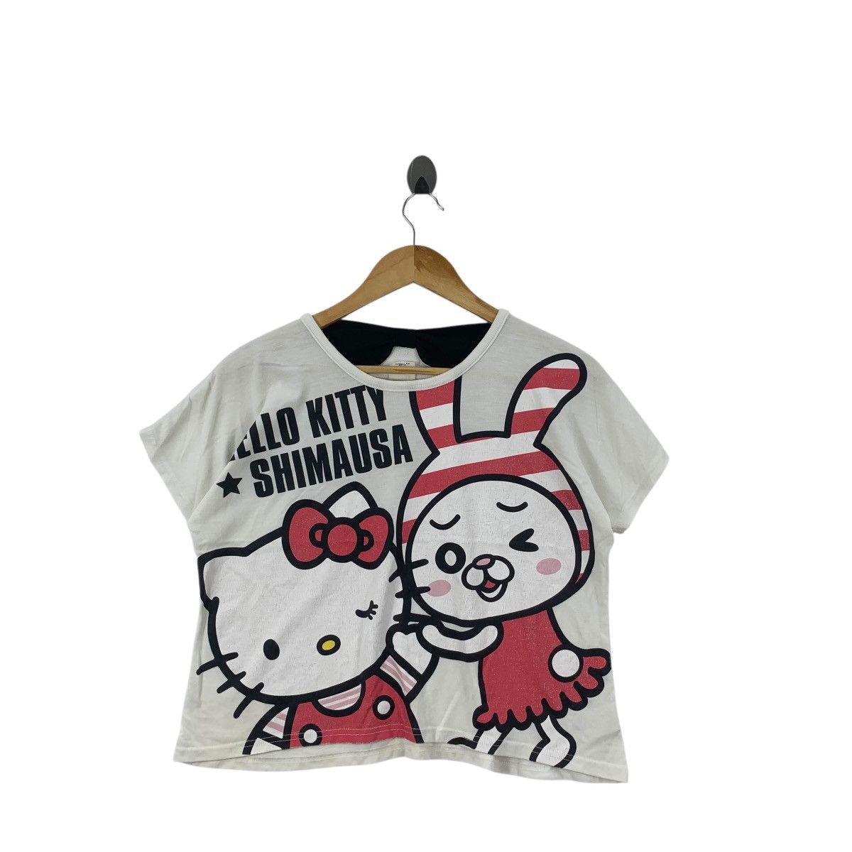 Other HELLO KITTY x SHIMAUSA Line Character Cartoon Tee Shirt Top Size M / US 6-8 / IT 42-44 - 3 Thumbnail