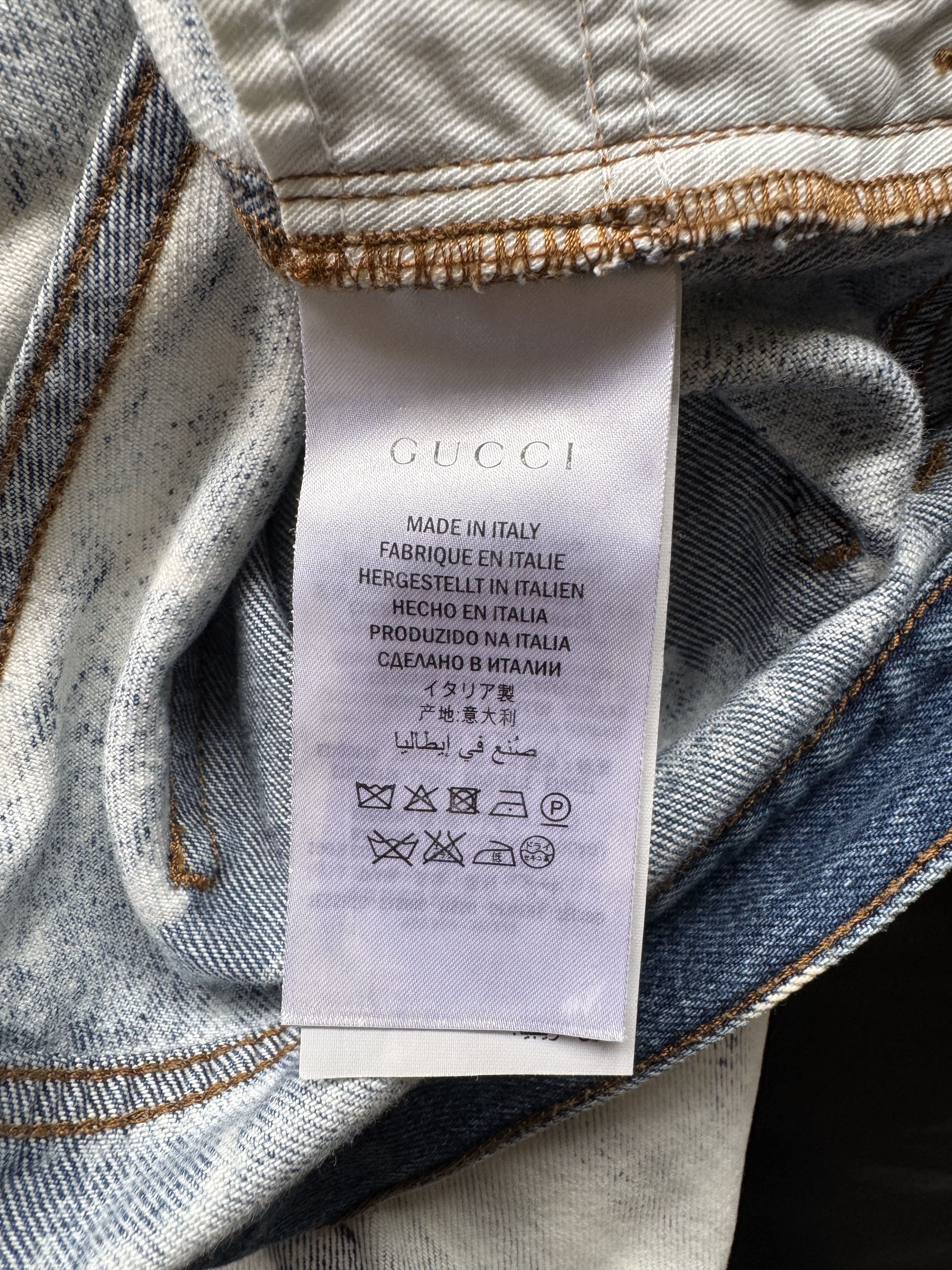 Gucci Bleached Boyfriend Jeans Size US 29 - 19 Thumbnail