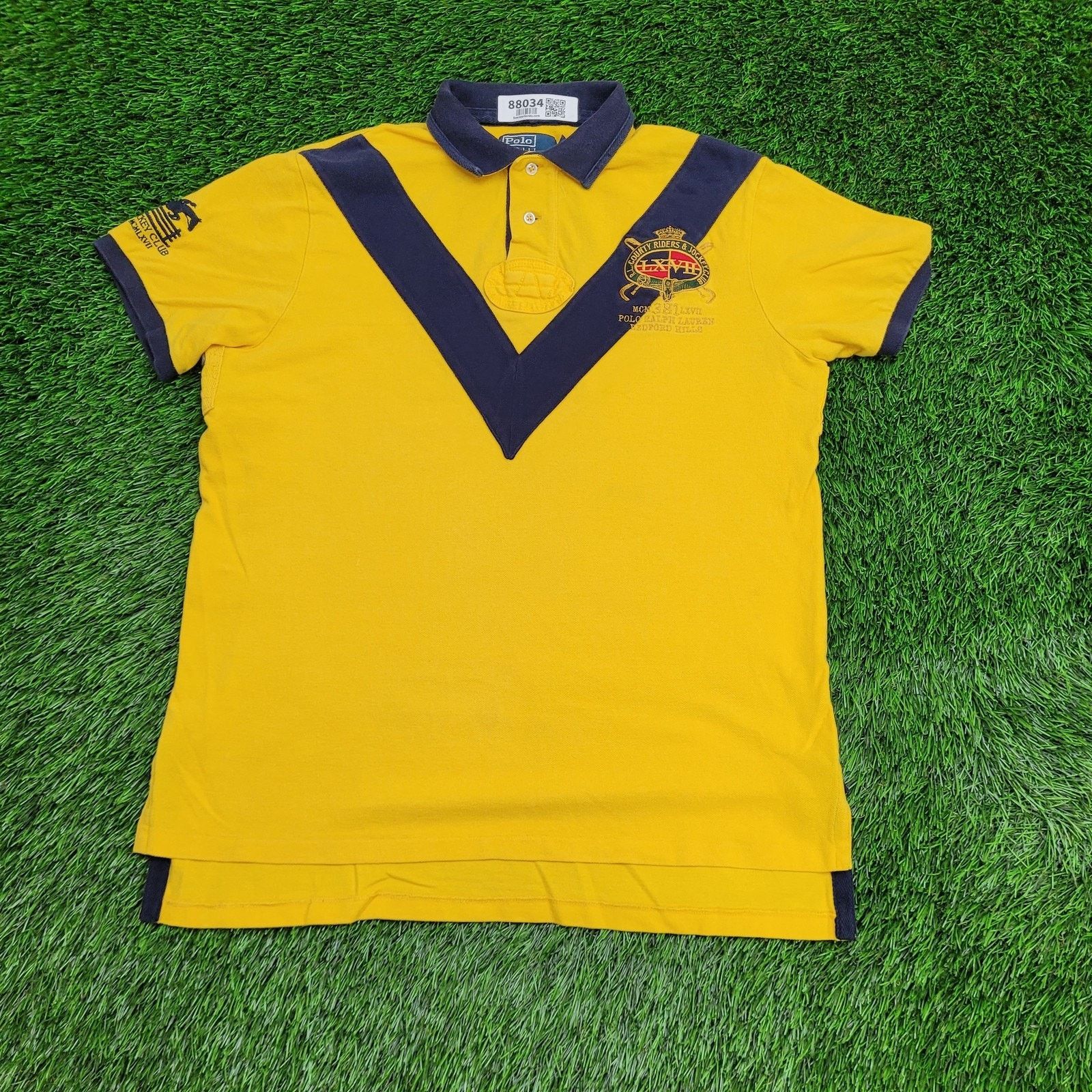 Ralph Lauren VTG Ralph-Lauren Polo Shirt L 22x28 Bedford Jockey Club Size US L / EU 52-54 / 3 - 1 Thumbnail