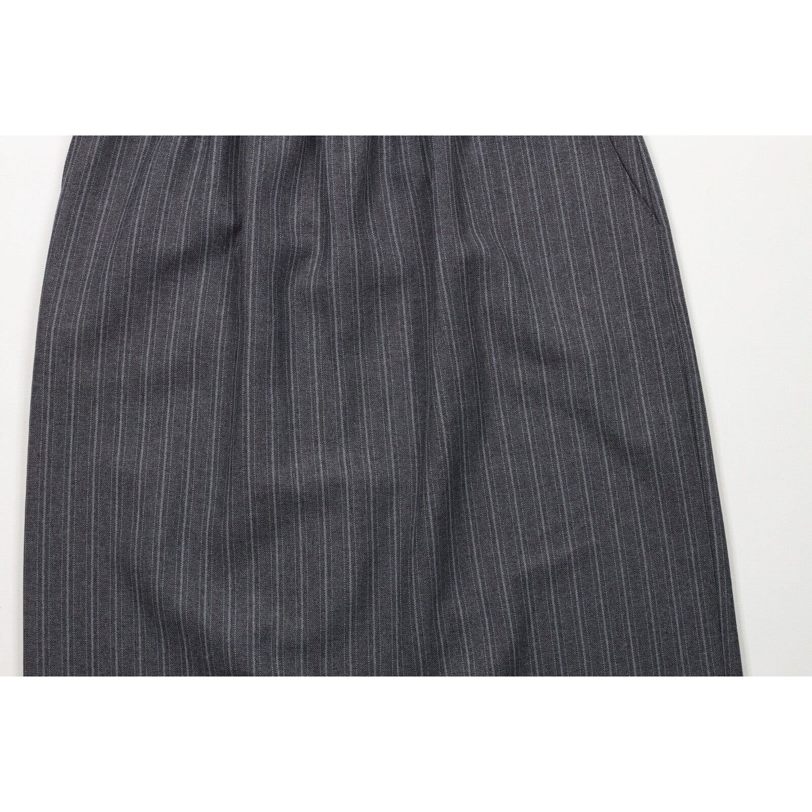 Vintage Vintage 90s Streetwear Striped Herringbone Knit Skirt Size 38" / US 16 / IT 52 - 3 Thumbnail