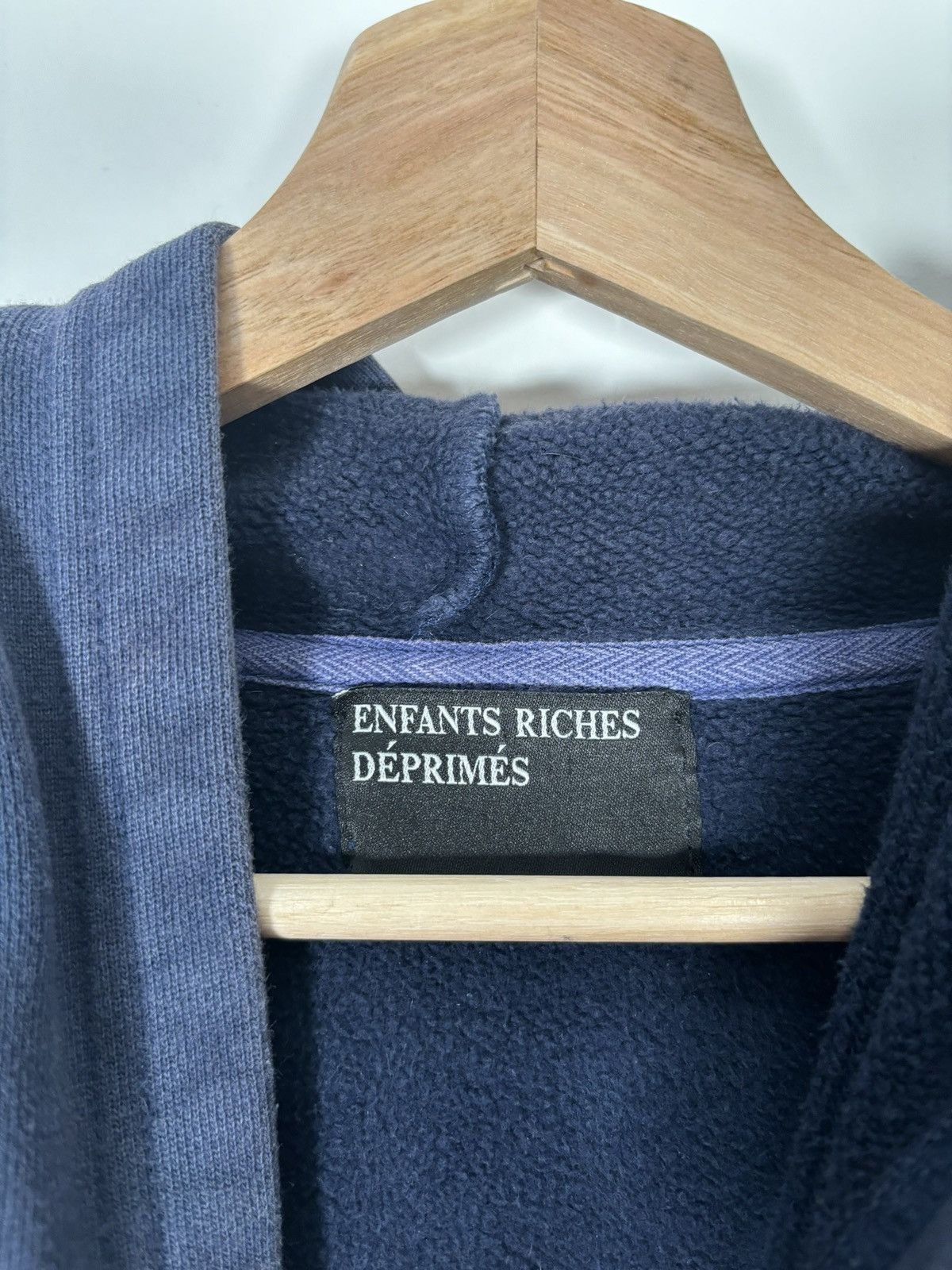 Enfants Riches Deprimes 🚭ERD GRAIL🚭ICONIC LOGO NAVY BLUE “CHECKERBOARD HOODIE” Size US L / EU 52-54 / 3 - 5 Thumbnail