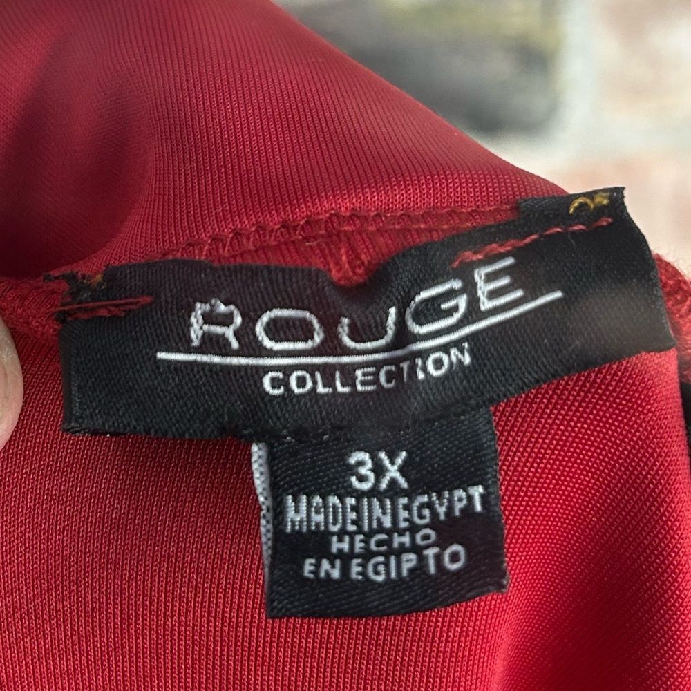 Other Rouge Collection Red Pencil Mini Skirt 3X Size 42" / US 20 - 3 Thumbnail
