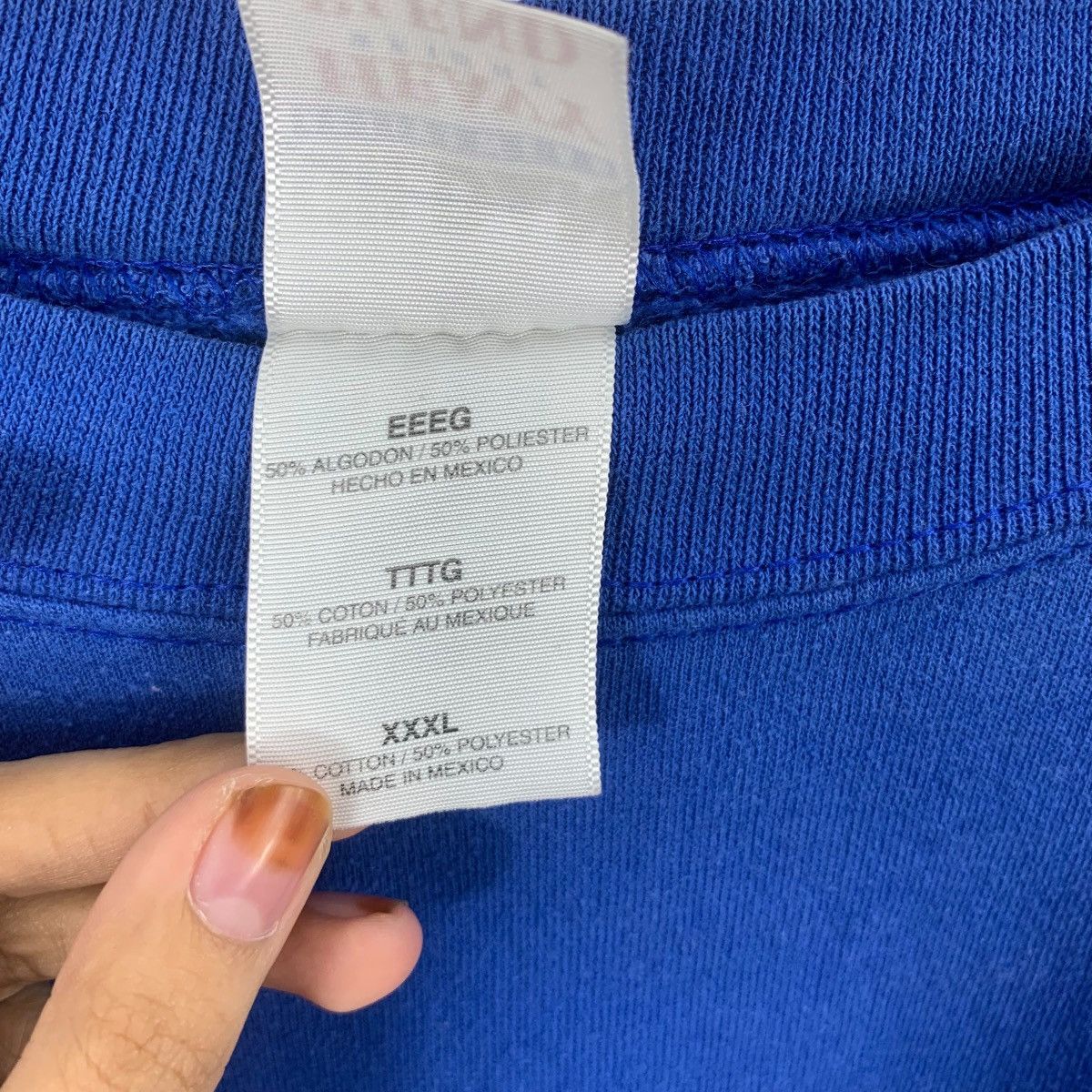 Other Vintage Y2K GILDAN LEADER EXPRESS Promo Blue Sweatshirt Size 3XL / US 20-22 - 7 Thumbnail