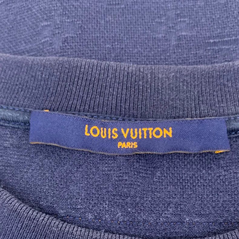 Louis Vuitton Louis Vuitton Navy animal beaded cotton crew neck short-sl Size US M / EU 48-50 / 2 - 5 Thumbnail