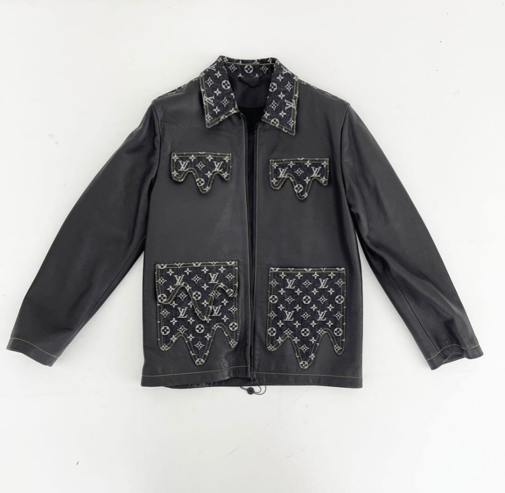 Louis Vuitton Louis Vuitton x NIGO Leather Denim Blouson Size US S / EU 44-46 / 1 - 1 Thumbnail