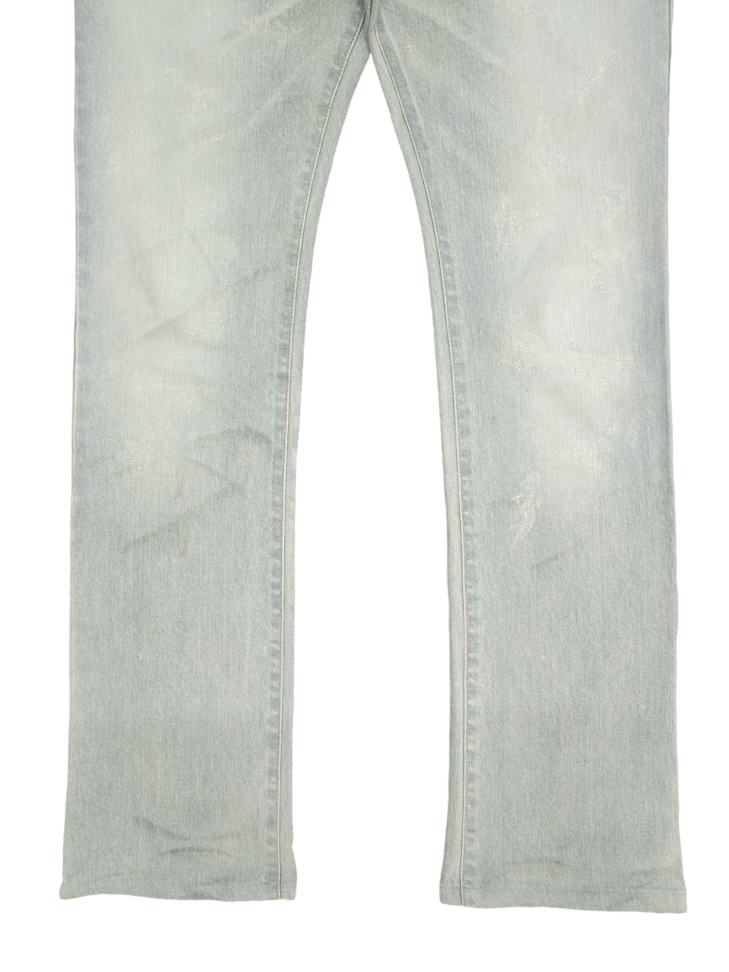 Tornado Mart Slim Flare Tornado Mart Clawmark Faded Denim Bootcut Y2k Size US 35 - 3 Thumbnail