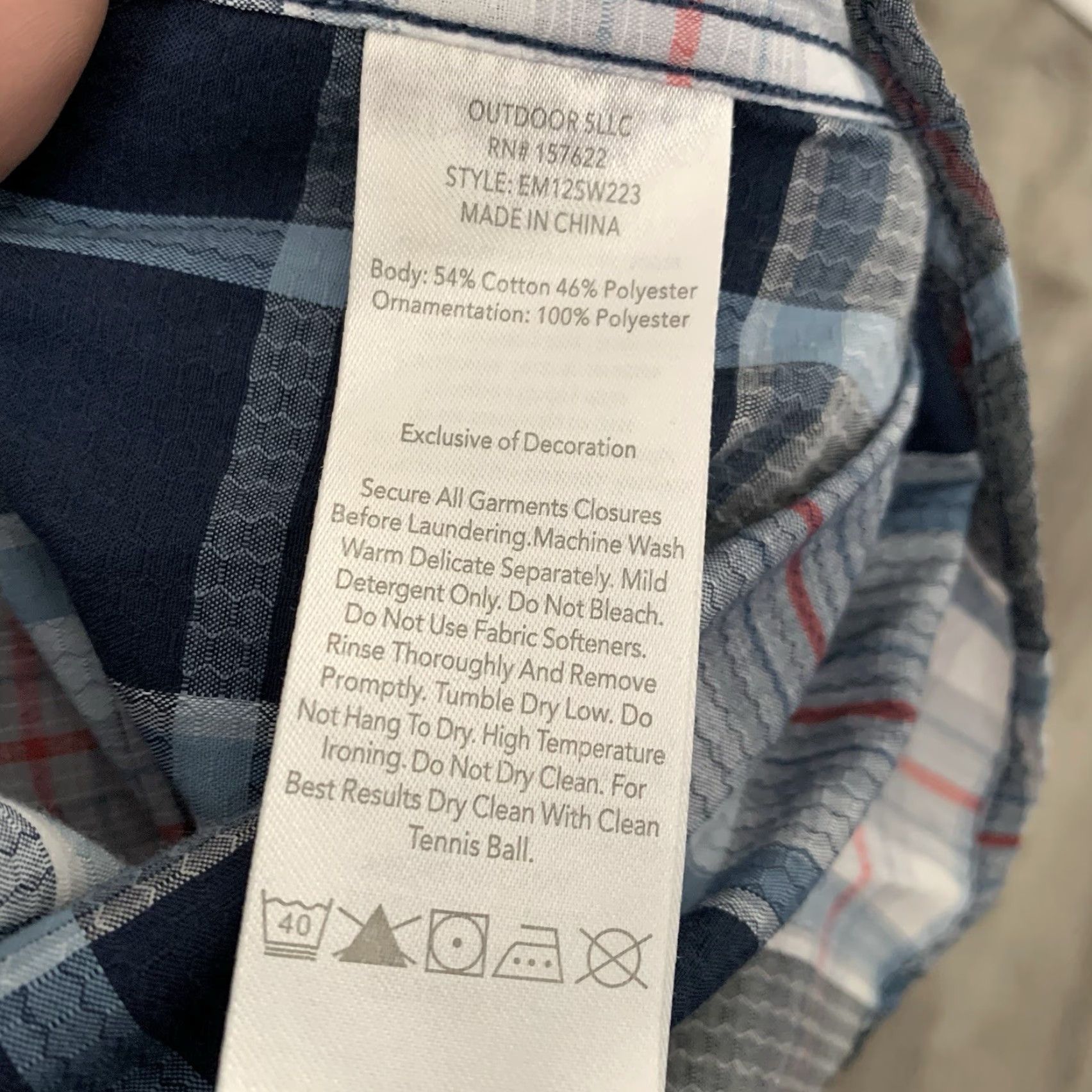 Eddie Bauer Eddie Bauer Shirt Mens Sz Medium Blue Plaid Vented Fishing Hiking Outdoor Size US M / EU 48-50 / 2 - 4 Thumbnail