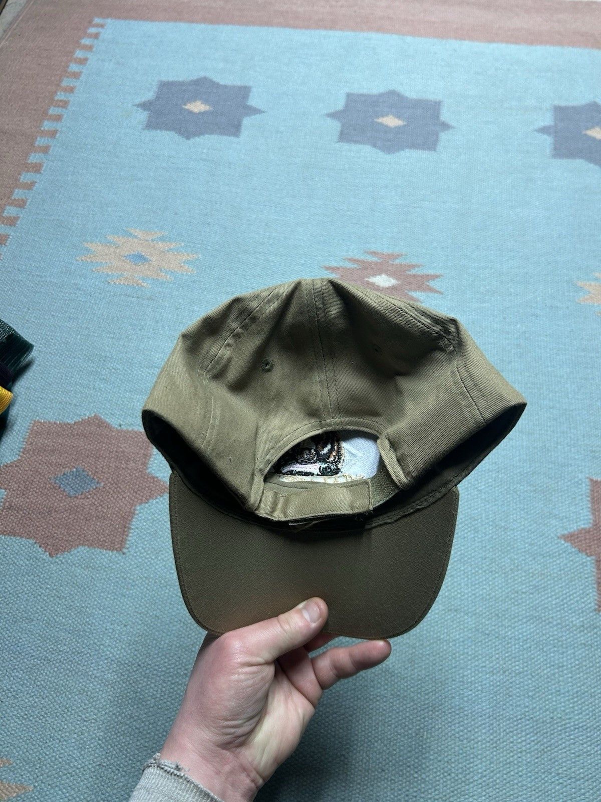 Vintage Vtg strap hat Alaska Denali national park bear animal nature Size ONE SIZE - 5 Thumbnail