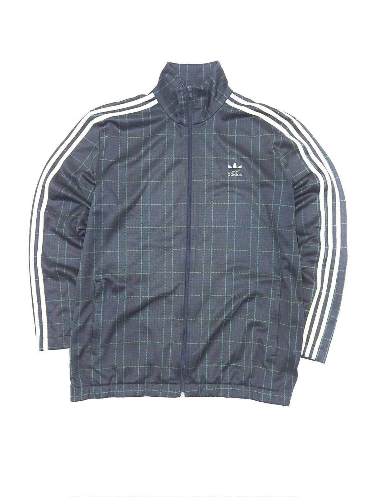 Adidas Tartan Plaid Beckenbauer Track Jacket Adidas Size US XL / EU 56 / 4 - 2 Thumbnail