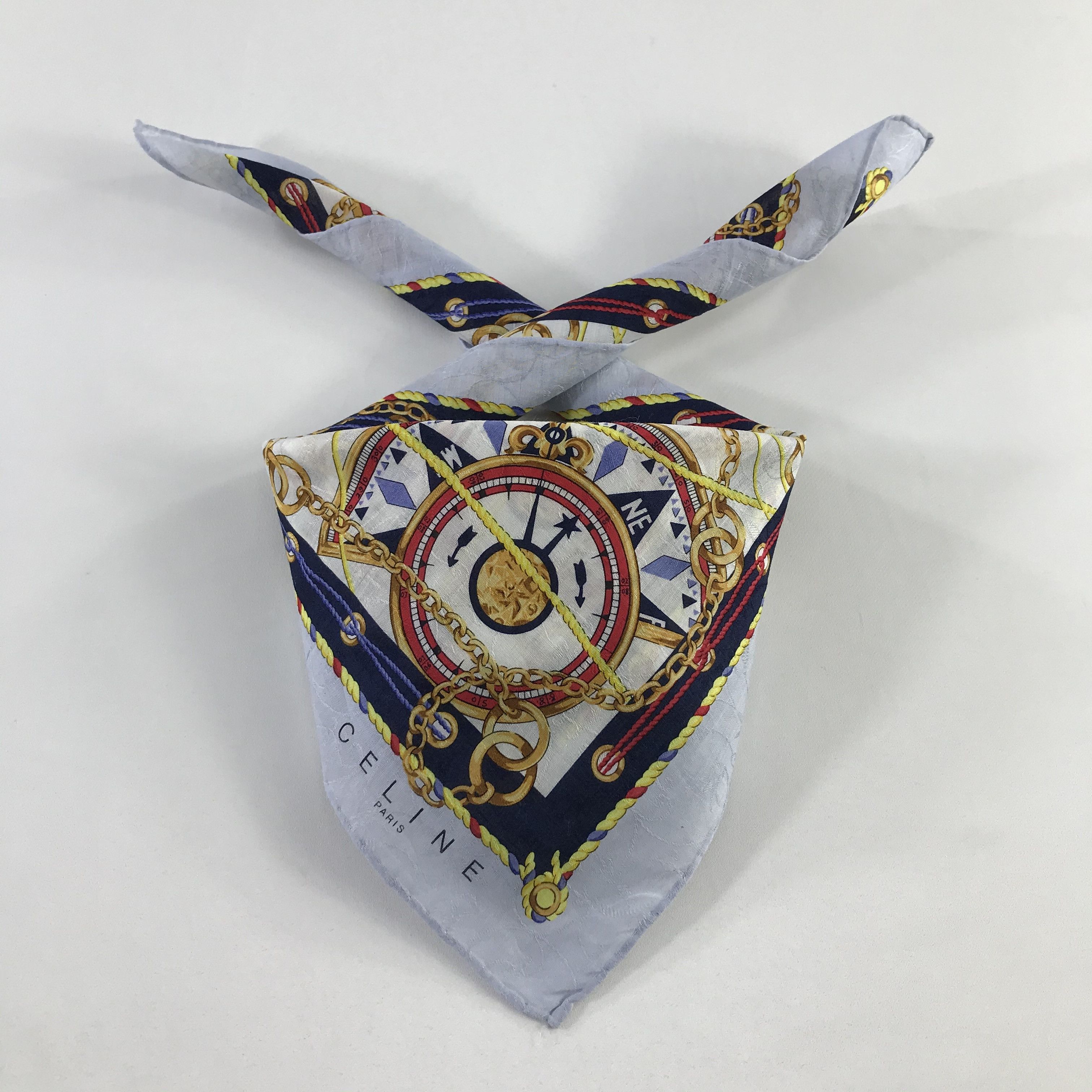 Celine × Vintage Celine Bandana / Handkerchief / Neckerchief - S955 Size ONE SIZE - 3 Thumbnail