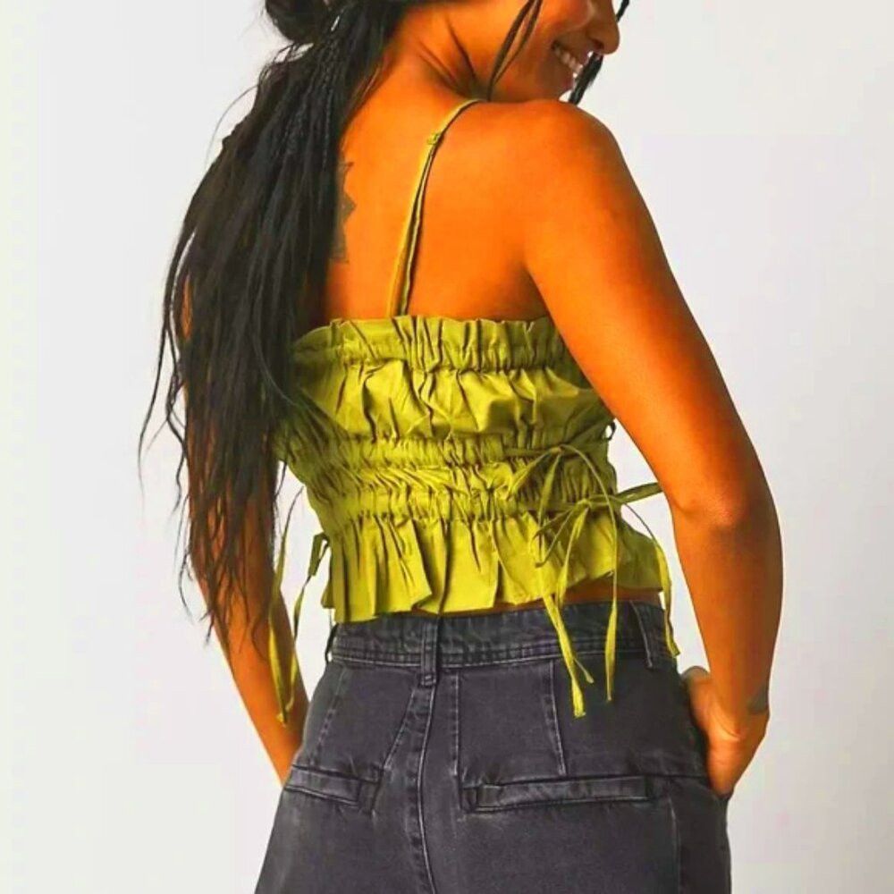 Free People New Free People Light Green Gabby Tube Top Size L Size L / US 10 / IT 46 - 2 Thumbnail