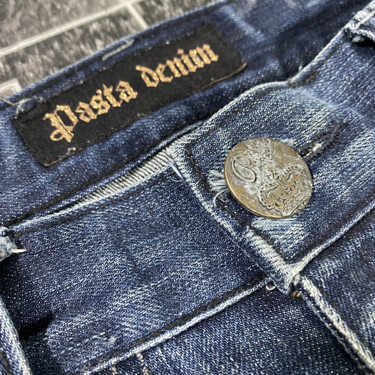 If Six Was Nine × Japanese Brand × Le Grande Bleu (L.G.B.) Pasta Denim Distressed Size 32 Blue Black Colour Size US 32 / EU 48 - 7 Thumbnail