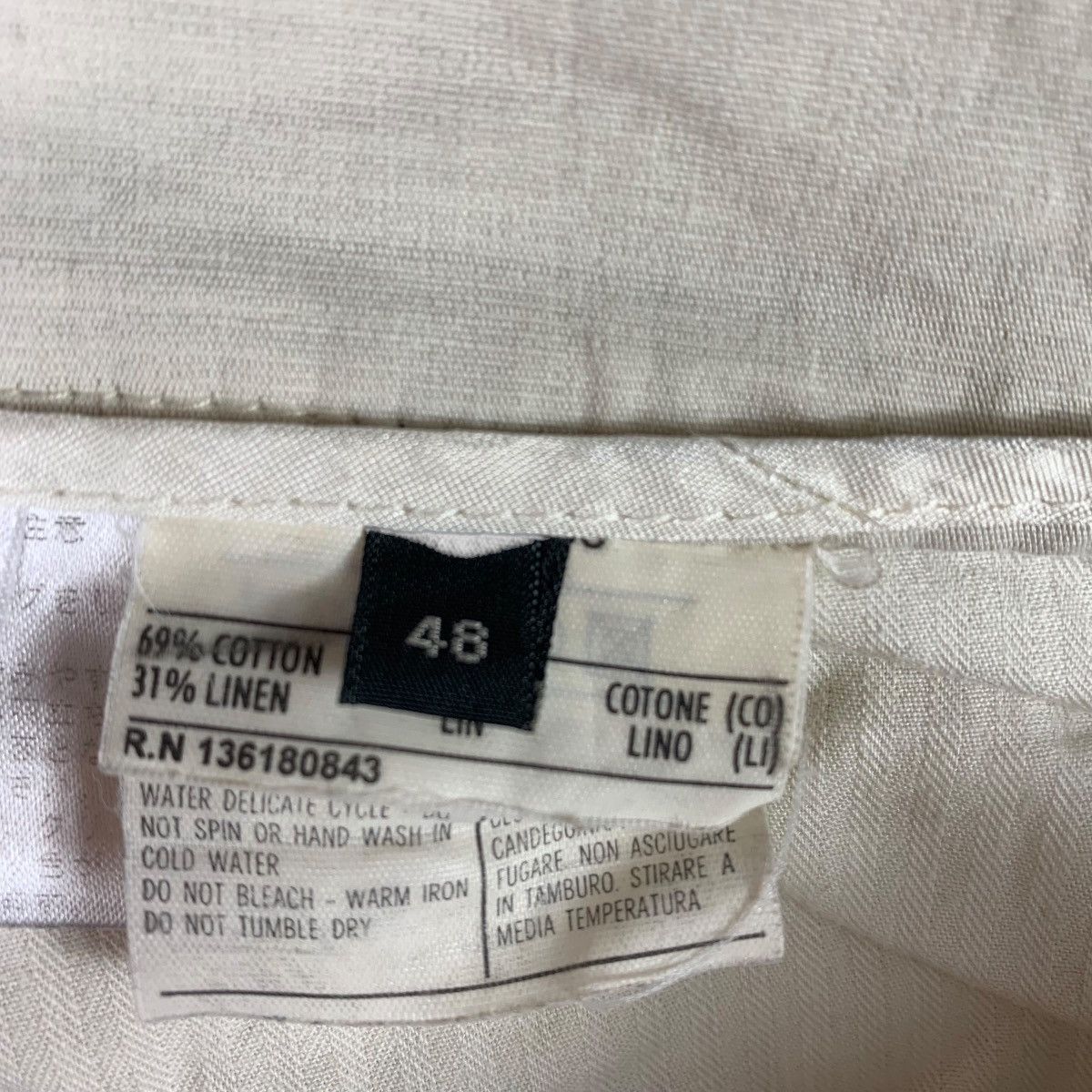 Vintage SALVATORE FERRAGAMO stripe linen pants