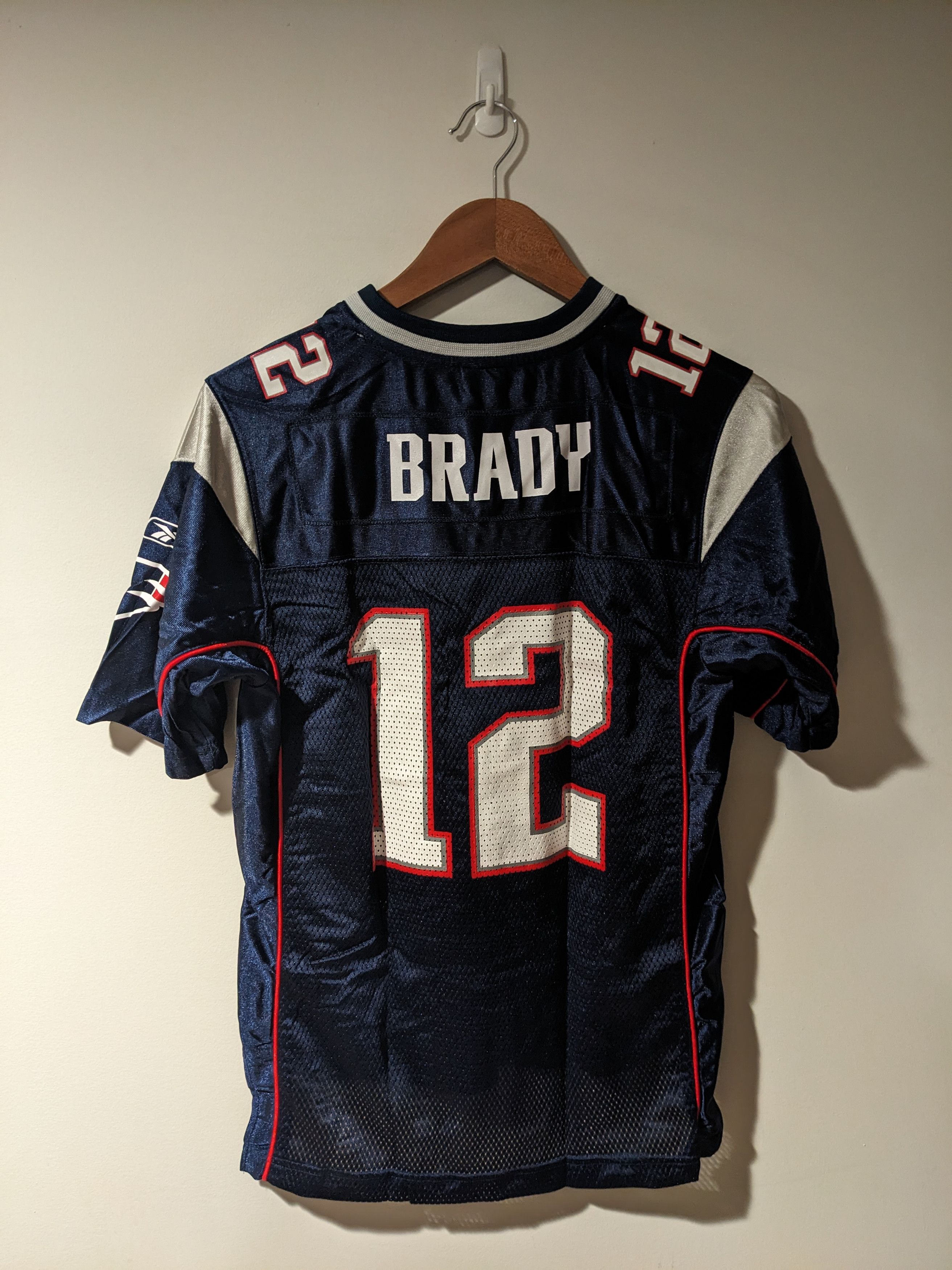 NFL × Vintage Vintage Y2K New England Patriots Brady Youth Large Jersey Size US L / EU 52-54 / 3 - 1 Thumbnail