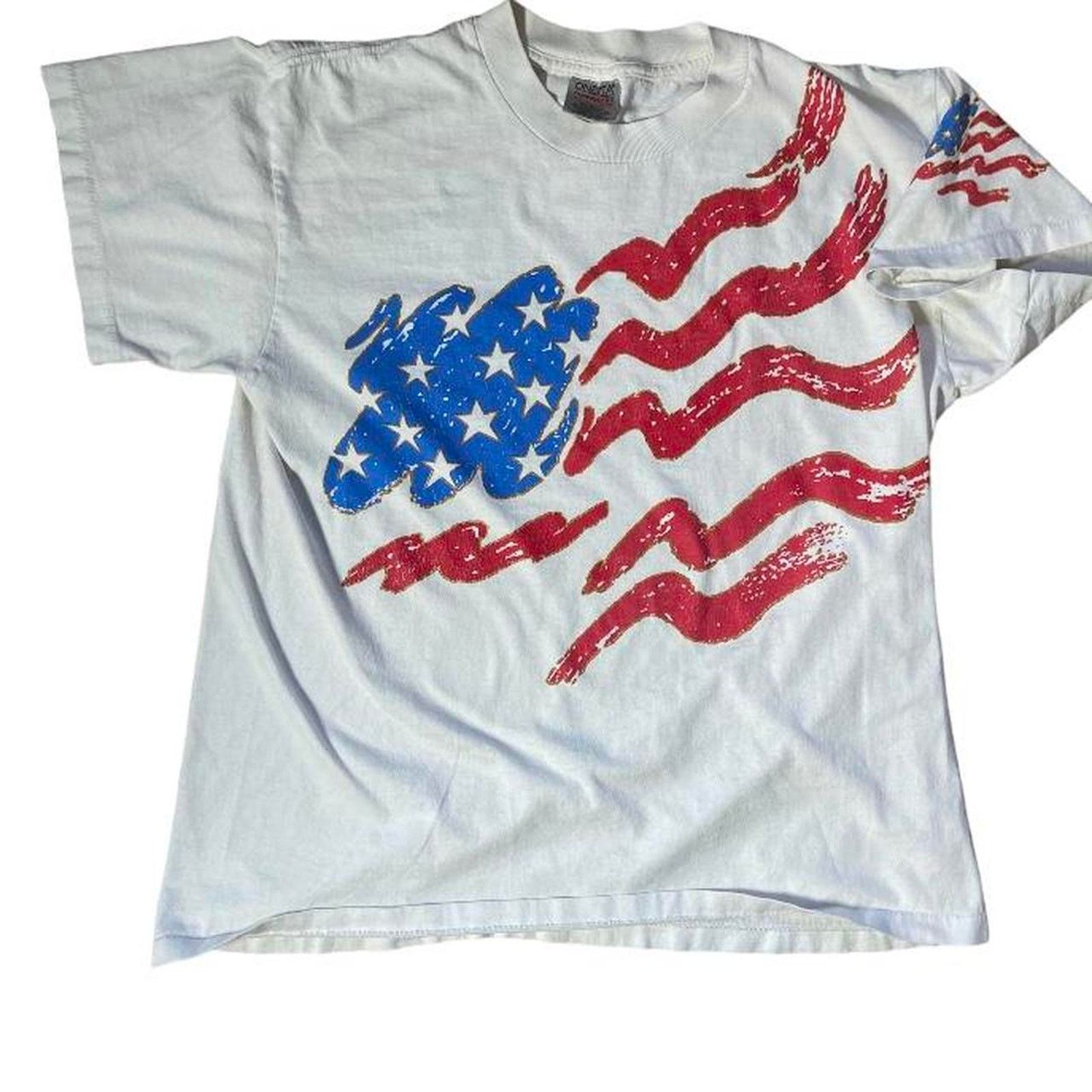 Other 90s american flag tee shirt Size US XL / EU 56 / 4 - 1 Thumbnail