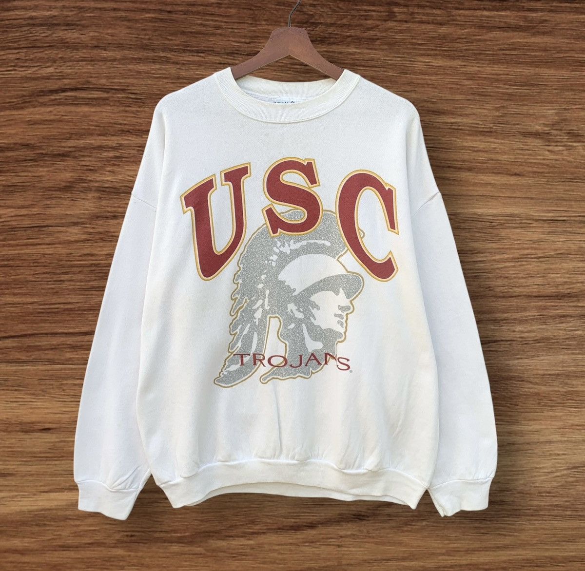 Velva Sheen VINTAGE 90S VELVA SHEEN USC TROJANS CREWNECK UNIVERSITY Size US XL / EU 56 / 4 - 1 Thumbnail
