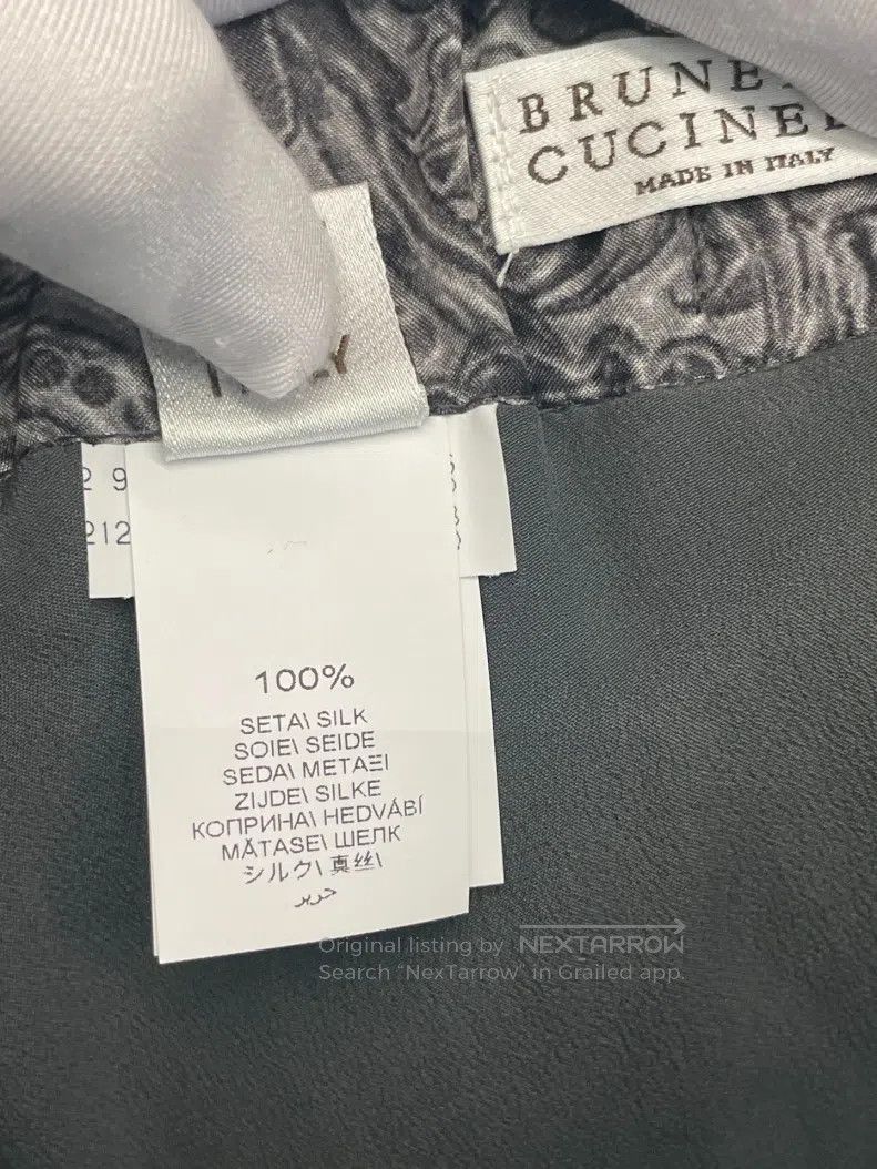 Brunello Cucinelli Brunello Cucinelli Grey Silk Skirt Size 27" / US 4 / IT 40 - 4 Thumbnail