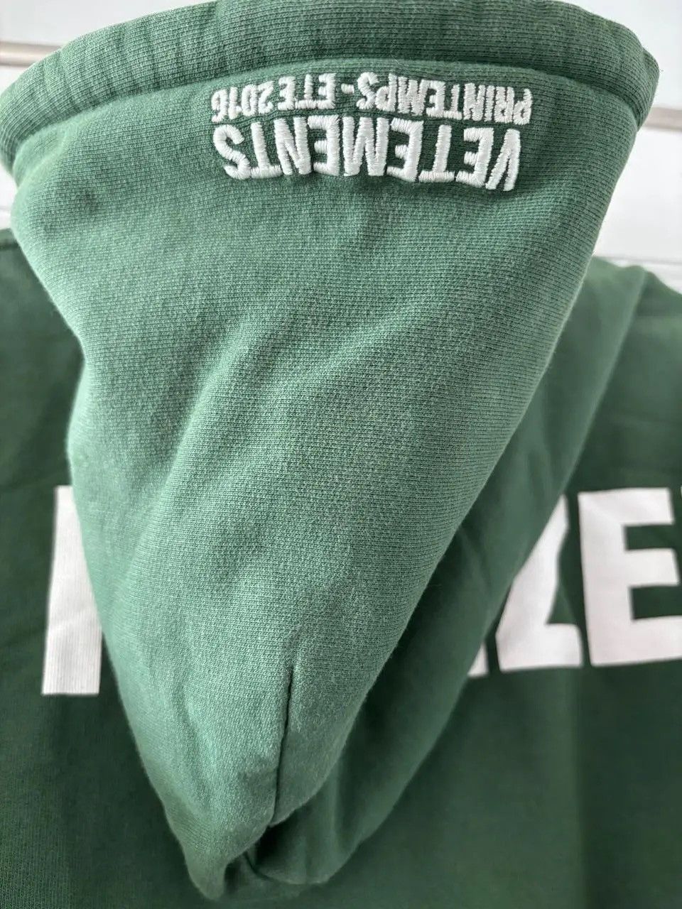 Vetements SS16 Vetements Cotton Green Polizei Hoodie Size US M / EU 48-50 / 2 - 5 Thumbnail