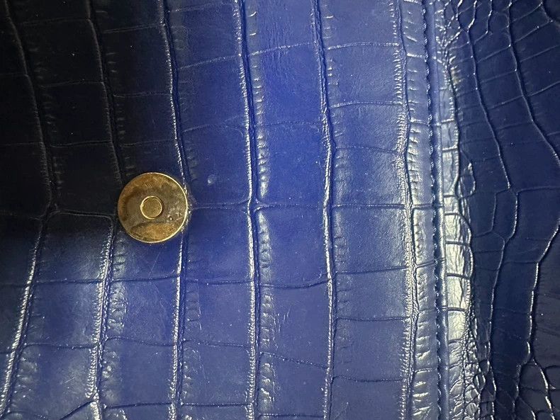 Vivienne Westwood Vivienne Westwood size os Blue gilligator leather bag Size ONE SIZE - 5 Thumbnail