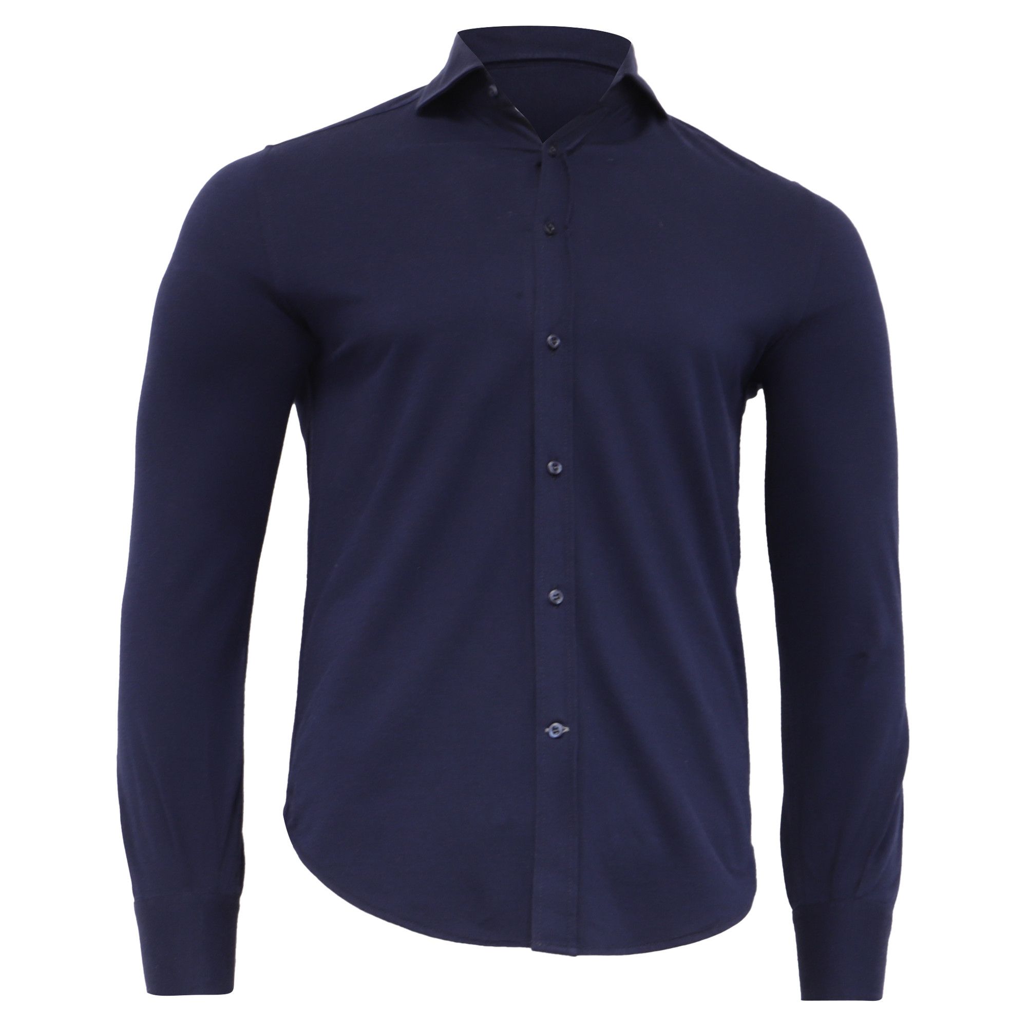 Brunello Cucinelli Brunello Cucinelli Button Down Shirt in Navy Blue Cotton Size US L / EU 52-54 / 3 - 1 Thumbnail