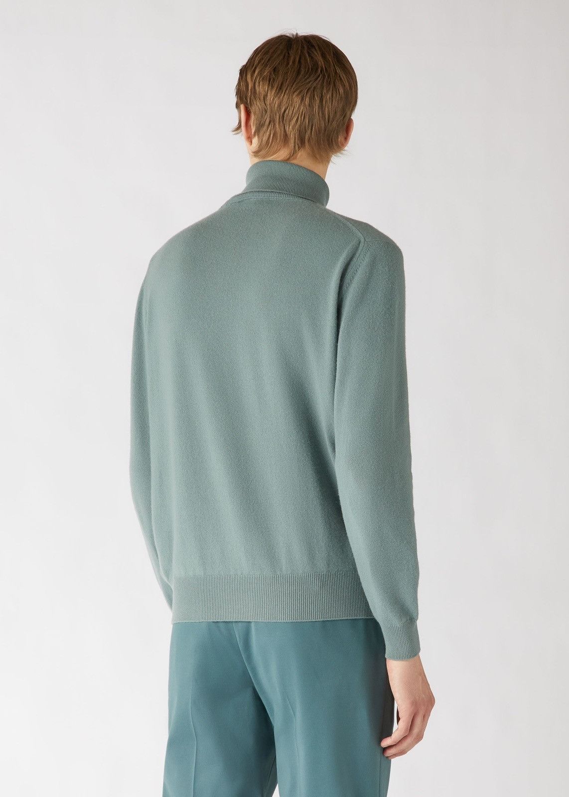 o1loc1c0124 Turtleneck Sweater in Mint Green