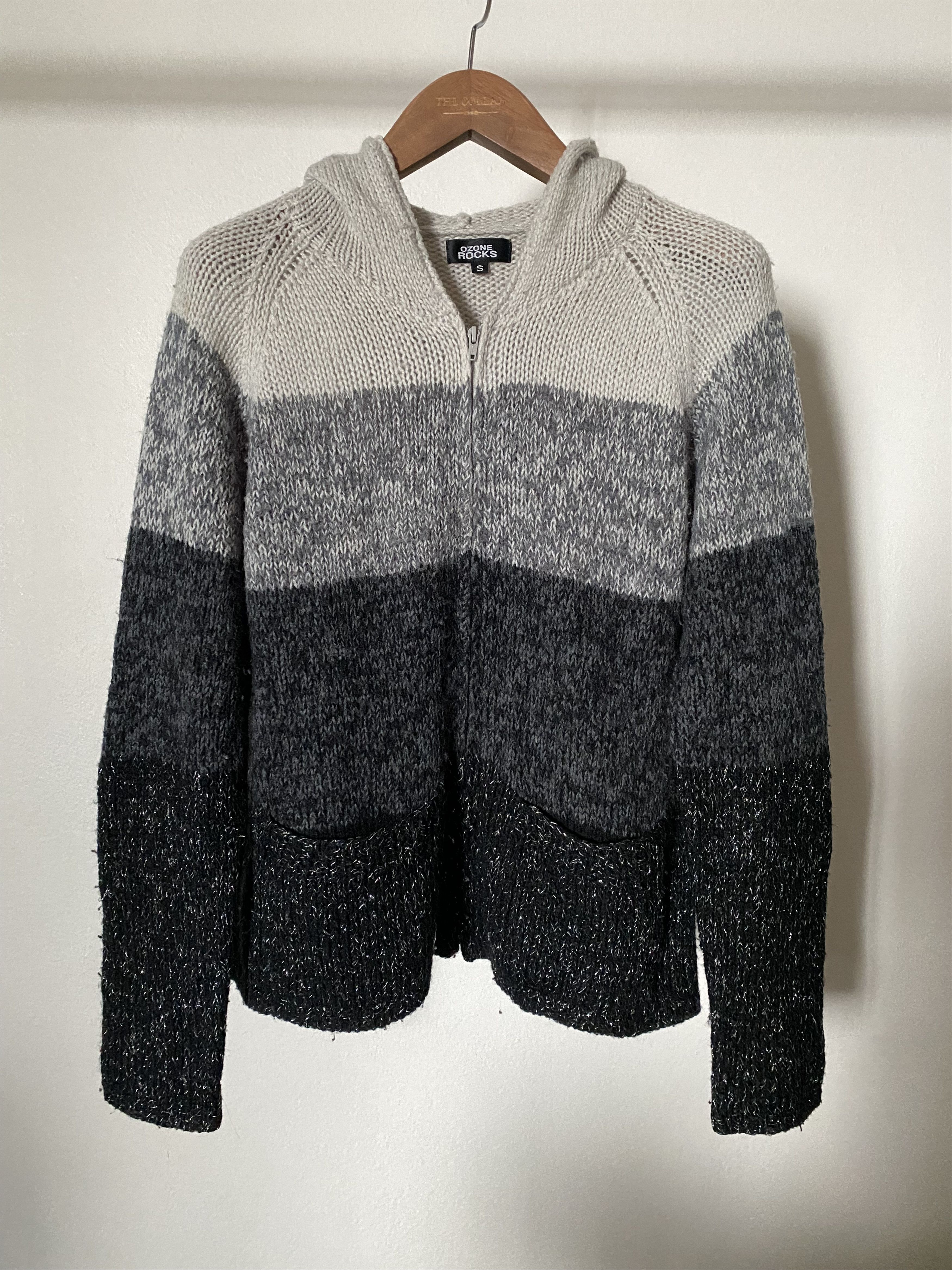 Ozone Rocks Knit Zipper Hoodie