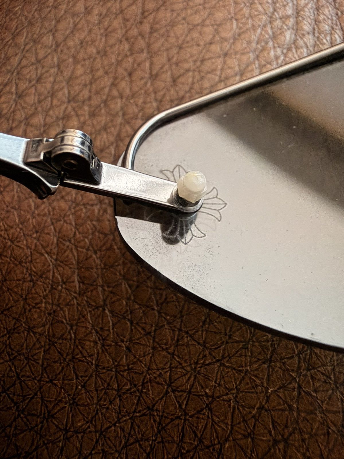 Chrome Hearts Chrome Hearts Drag Pipe I D.P.I Cross Engraved Sunglasses Size ONE SIZE - 9 Thumbnail