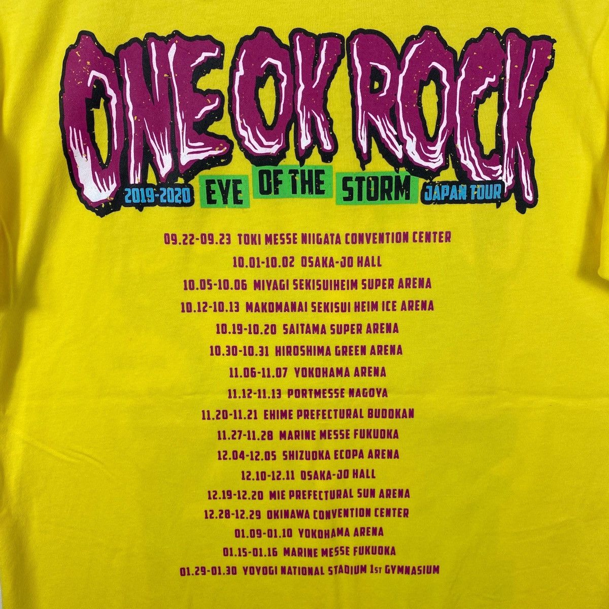 Band Tees Japanese Band ONE OK ROCK Eye Of The Storm Japan Tour Size US M / EU 48-50 / 2 - 5 Thumbnail