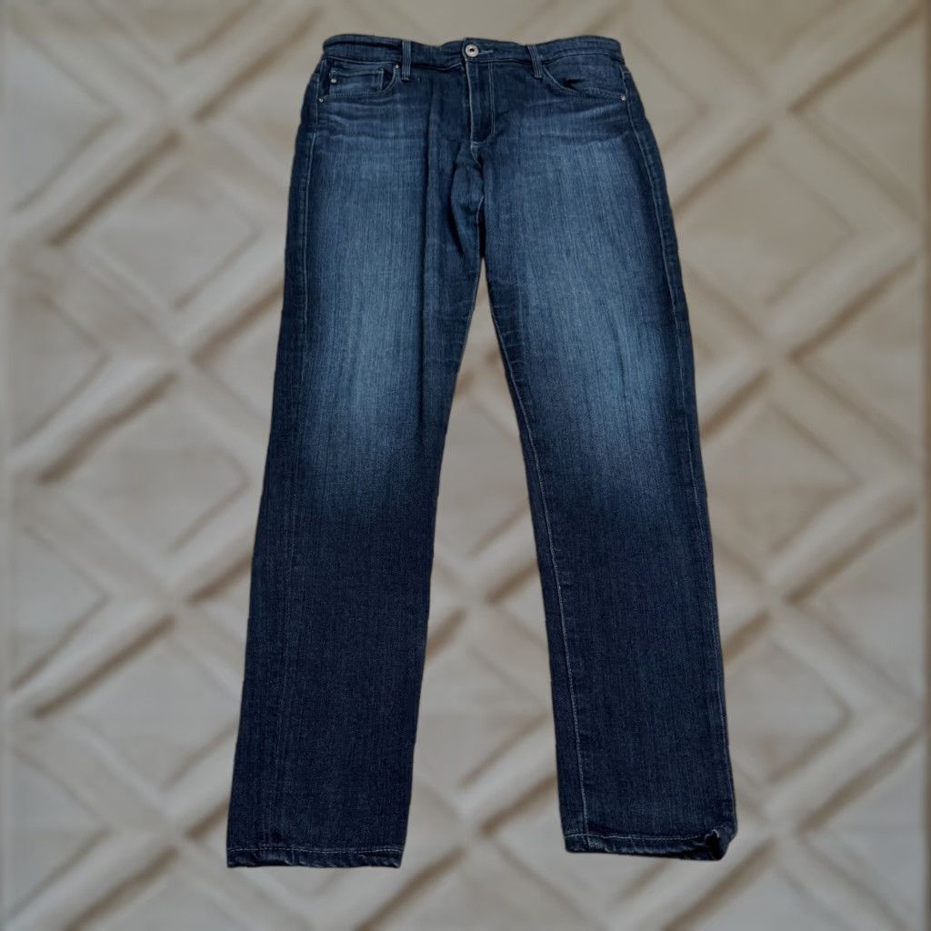 Vintage AG Adriano Goldschmied Farrah High Rise Skinny Denim Jeans Women 30R Blue Casual Size 30" / US 8 / IT 44 - 1 Thumbnail
