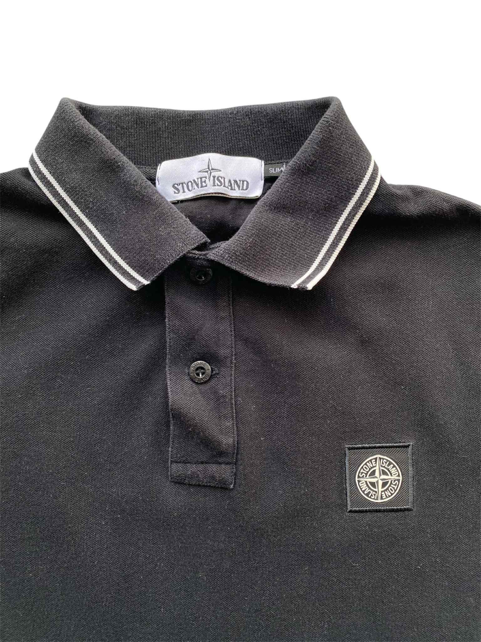 Stone Island Stone Island Black Logo Patch Polo Shirt Short Sleeve Size US S / EU 44-46 / 1 - 3 Thumbnail
